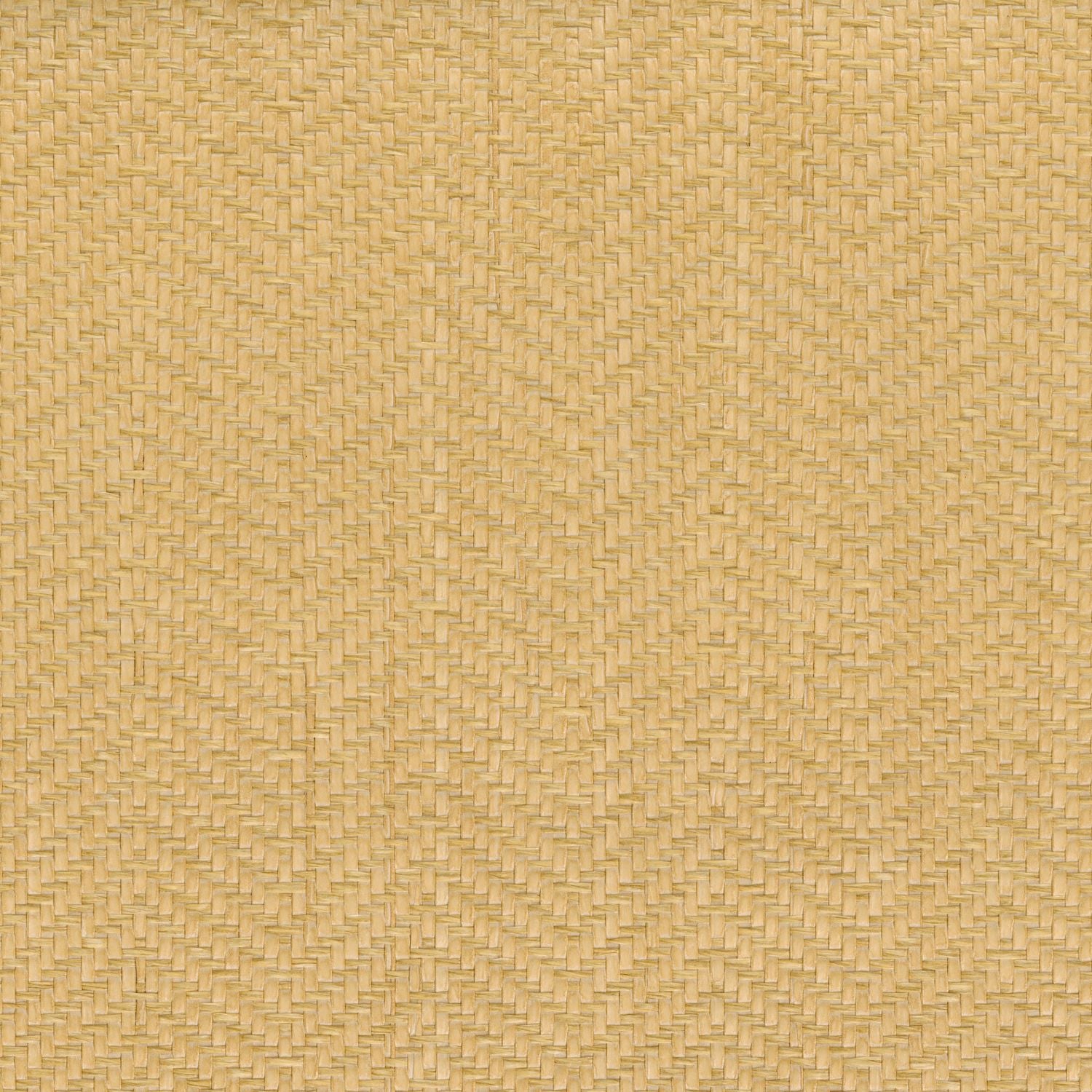 Structural paper wallpaper in herringbone pattern resembling raffia KASANE - NATUREL BEIGE dark beige