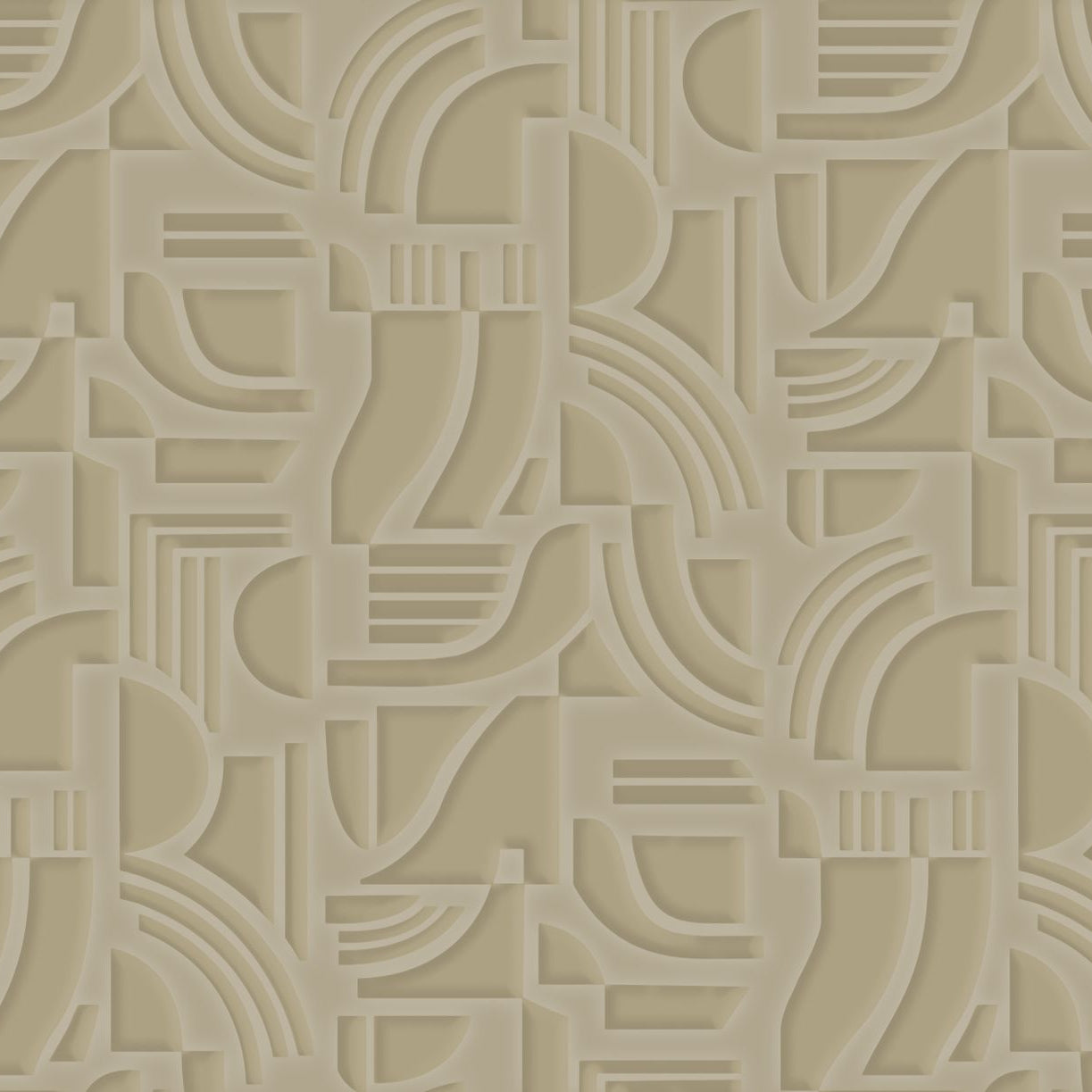 Structuurtapijt met geometrisch patroon ARCANE - BEIGE beige