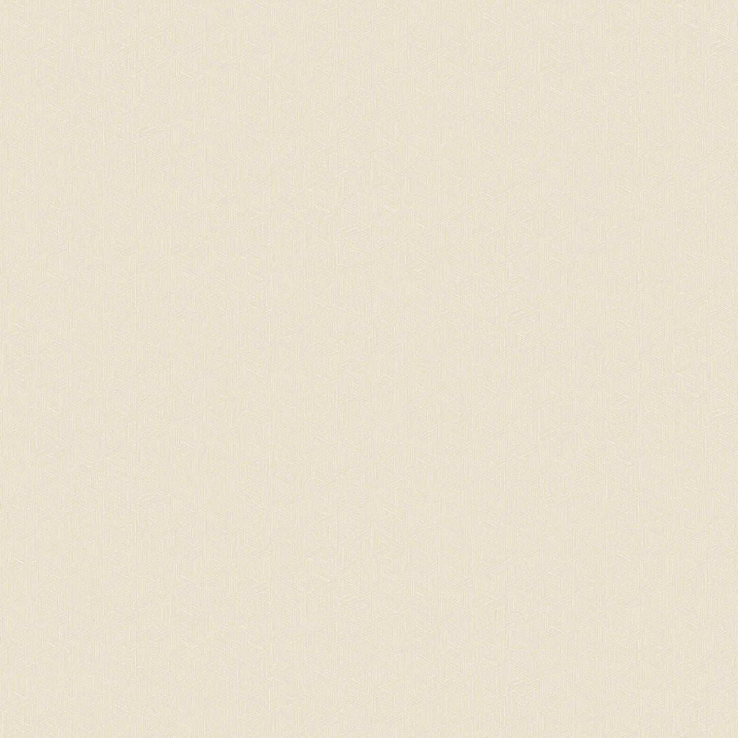 Geometrische Struktur-Tapete inspiriert von Bananenblatt LINDU - IVORY Elfenbein