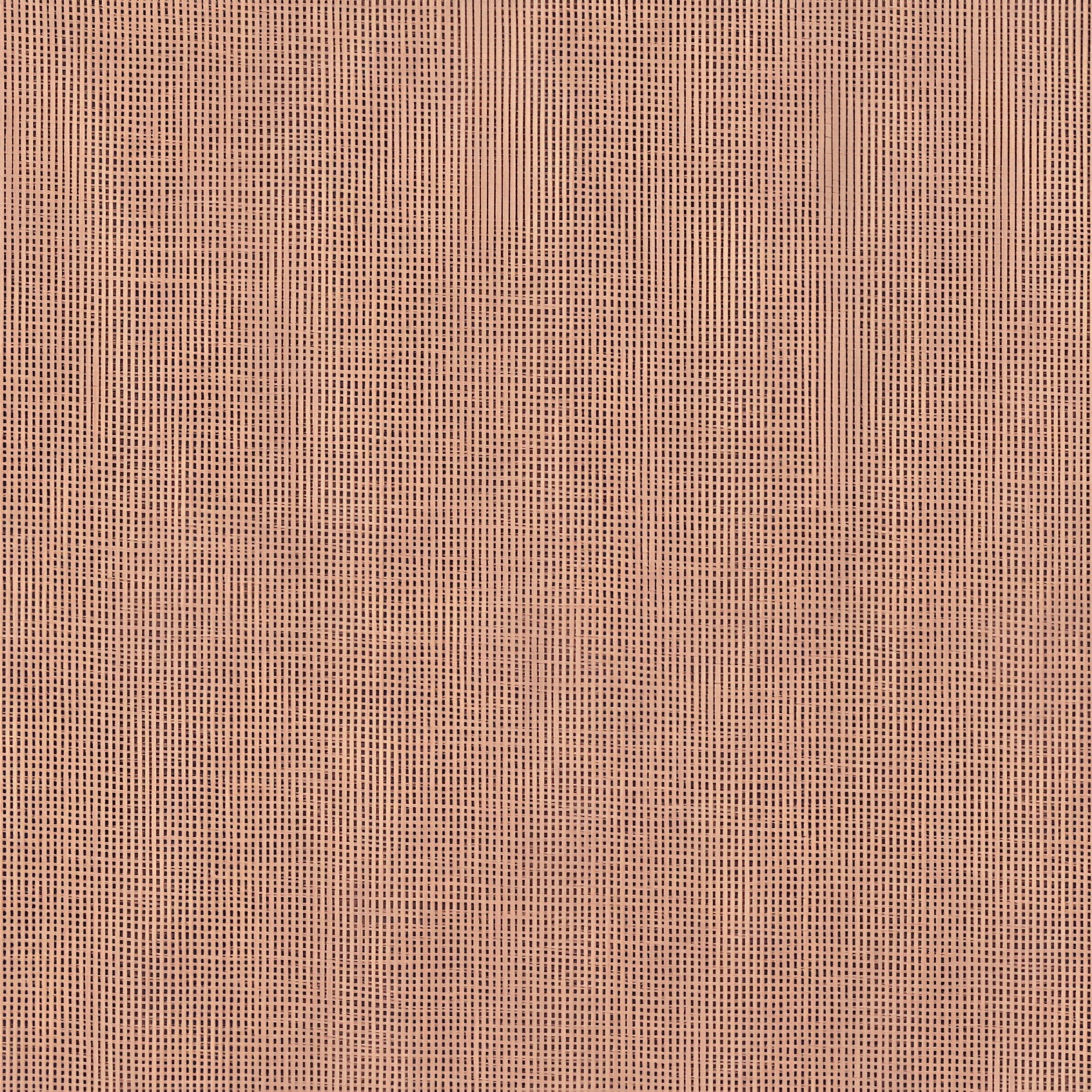 Structural wallpaper imitating raffia VANNORA - BOIS DE ROSE muted pink