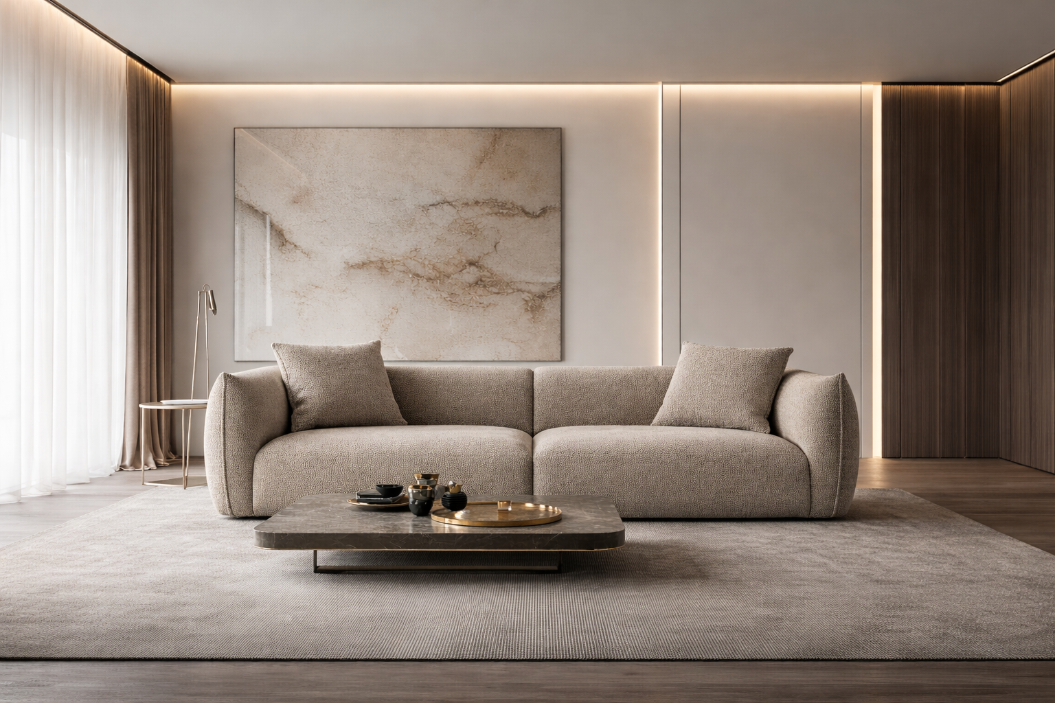Upholstered Sofa CASANDRA