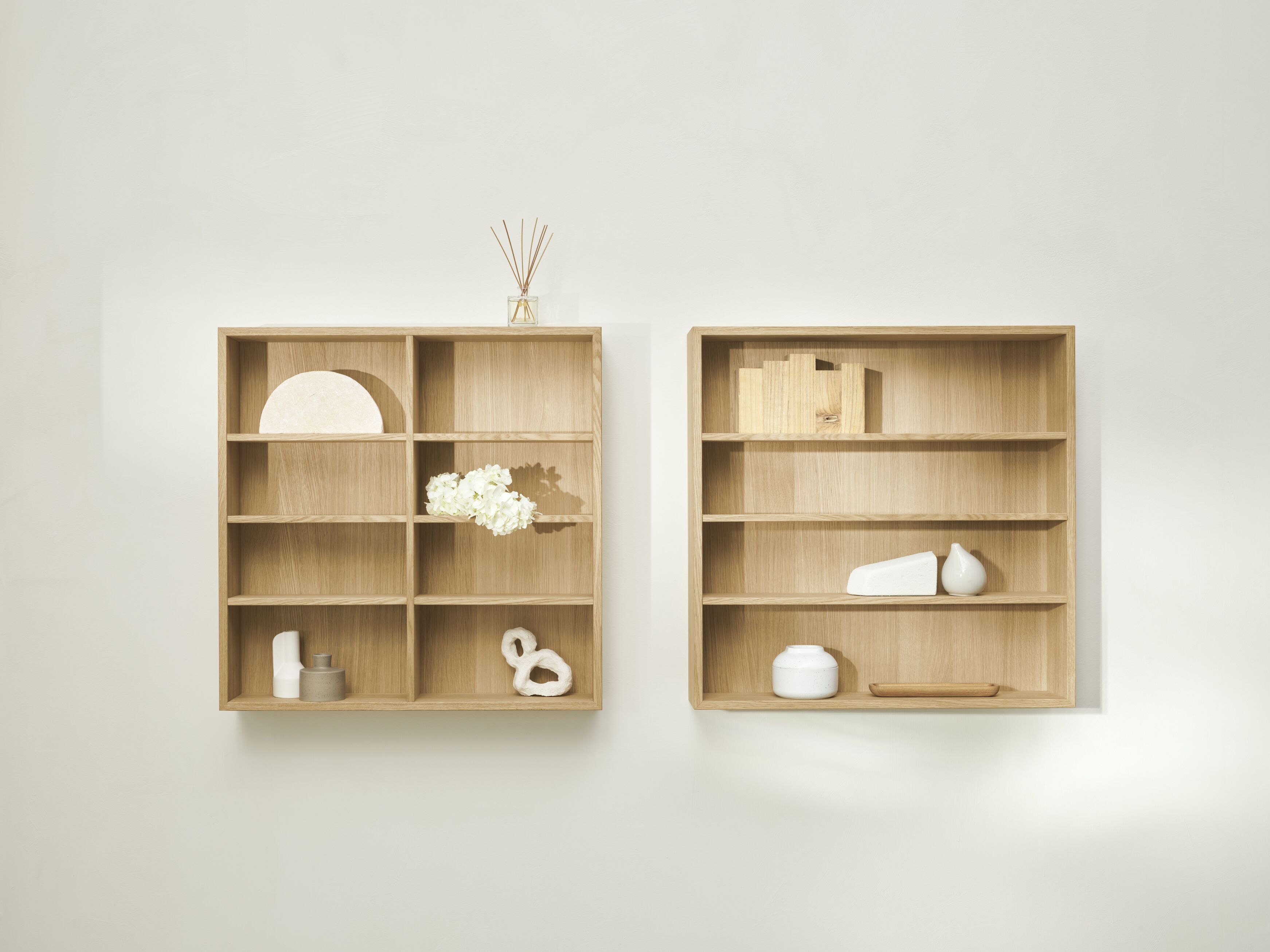 Display Case shelf, bleached oak veneer