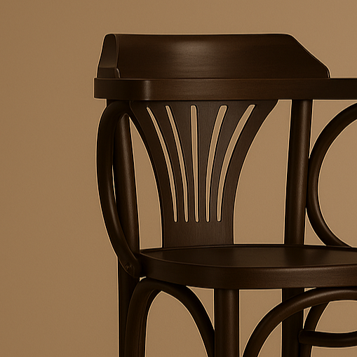 Hocker H-5172 van beukenhout