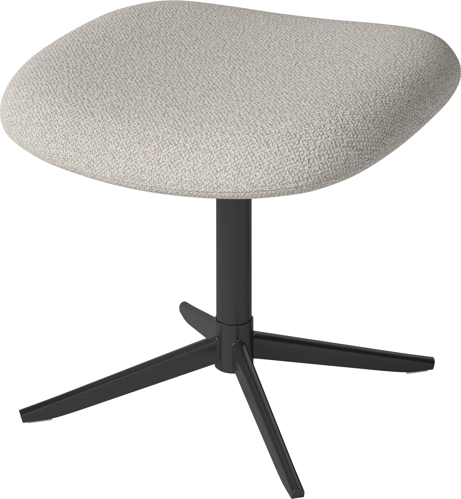 Clara Upholstered footrest black base