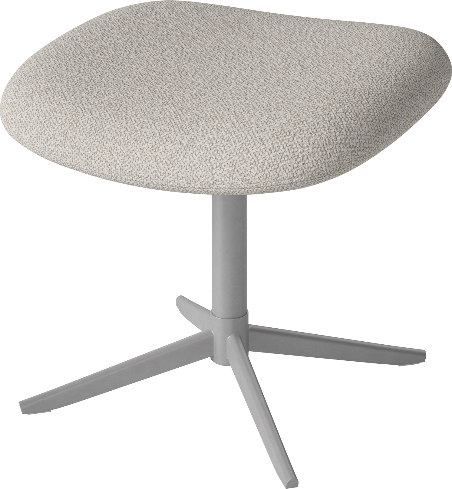 Gestoffeerde voetensteun CLARA met metalen basis