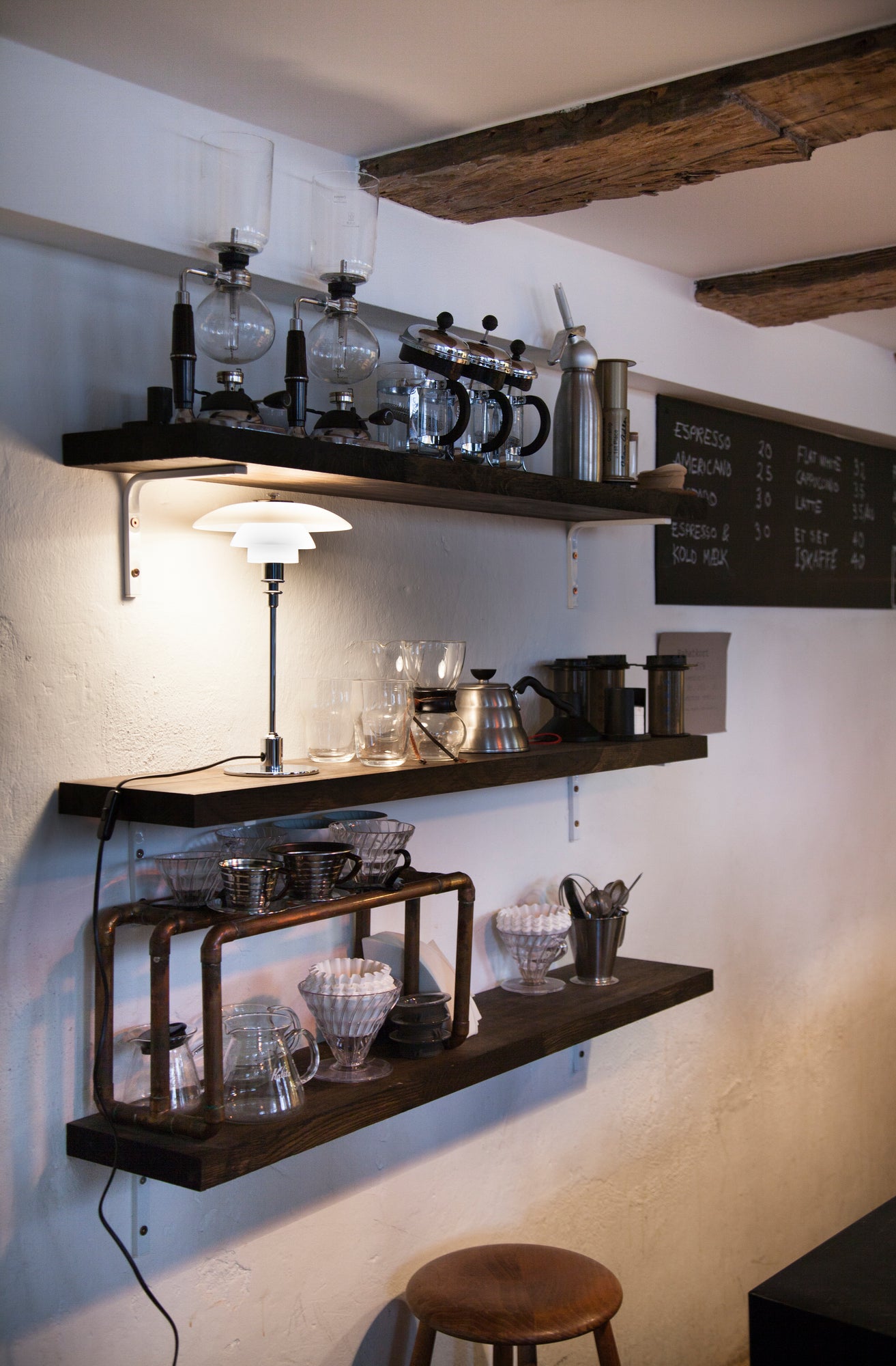 PH 2/1 table lamp white with black base