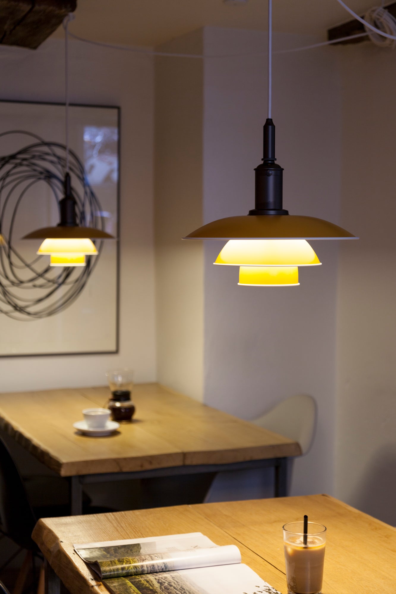 Hanglamp PH 3½-3 METAAL geel