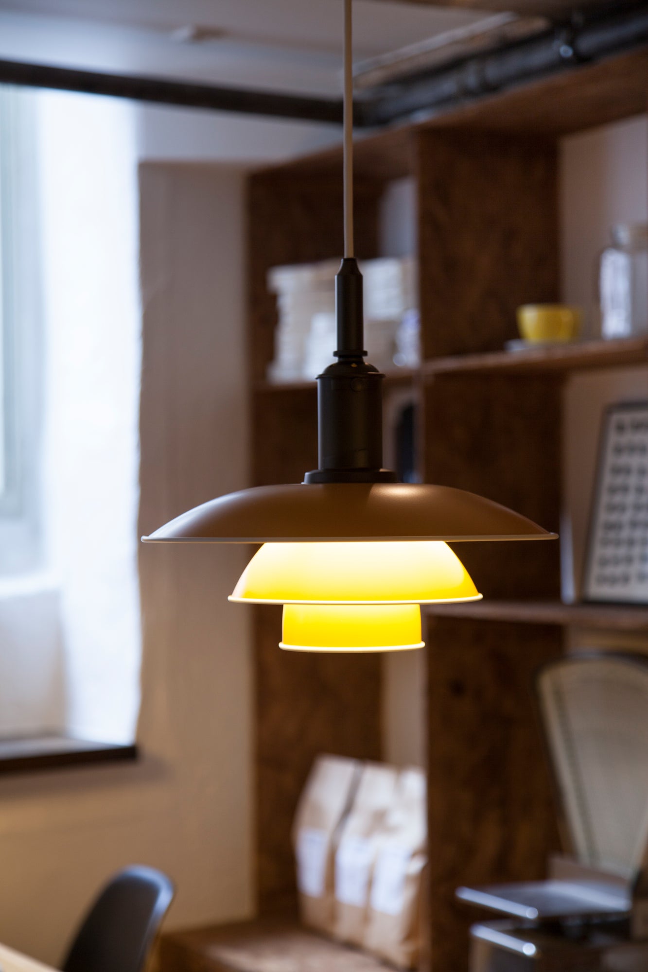 Hanglamp PH 3½-3 METAAL geel