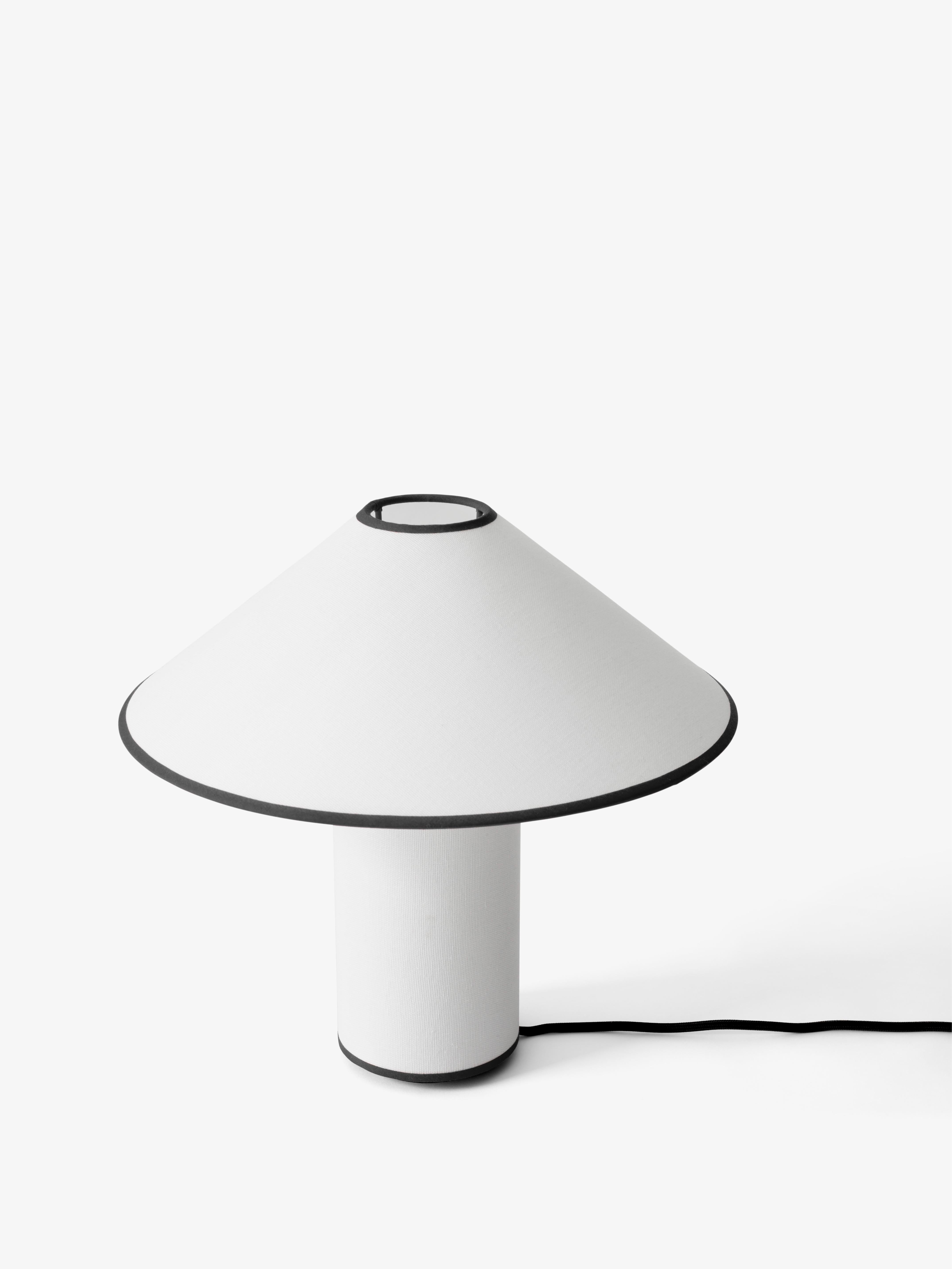 COLETTE ATD6 Table Lamp in White with Black Finish