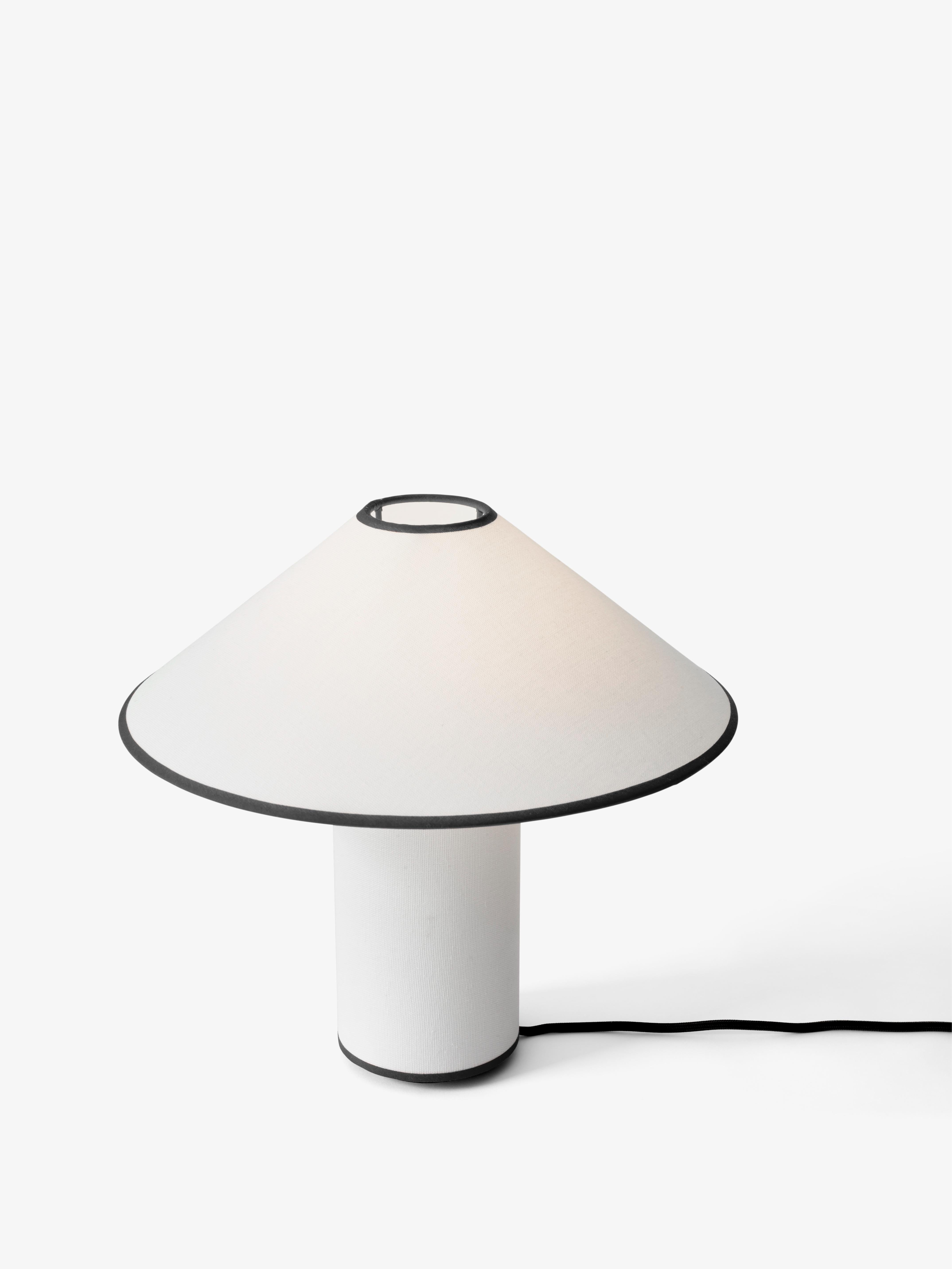 COLETTE ATD6 Table Lamp in White with Black Finish