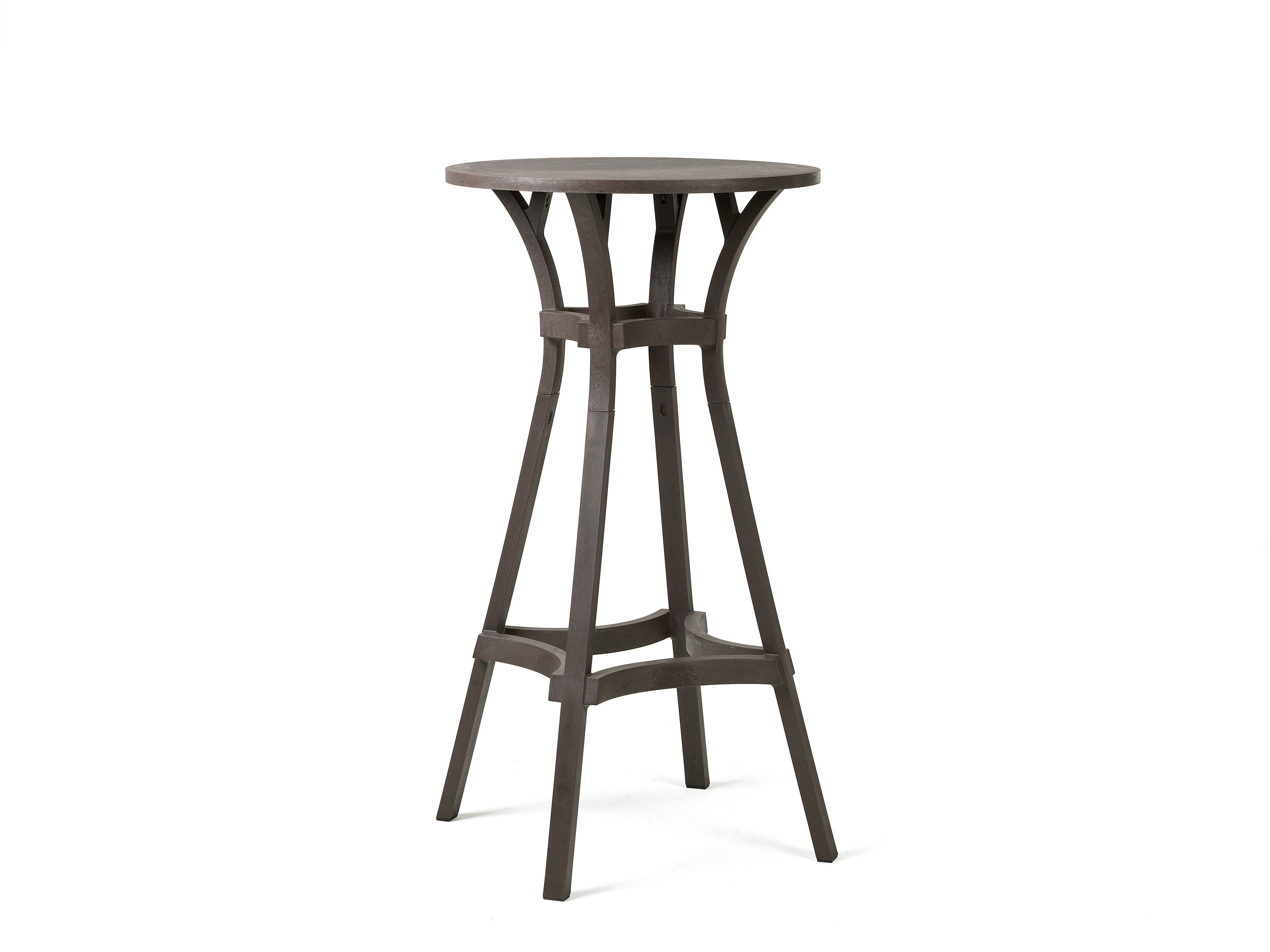 Buiten tafel rond COMBO aardachtig bruin