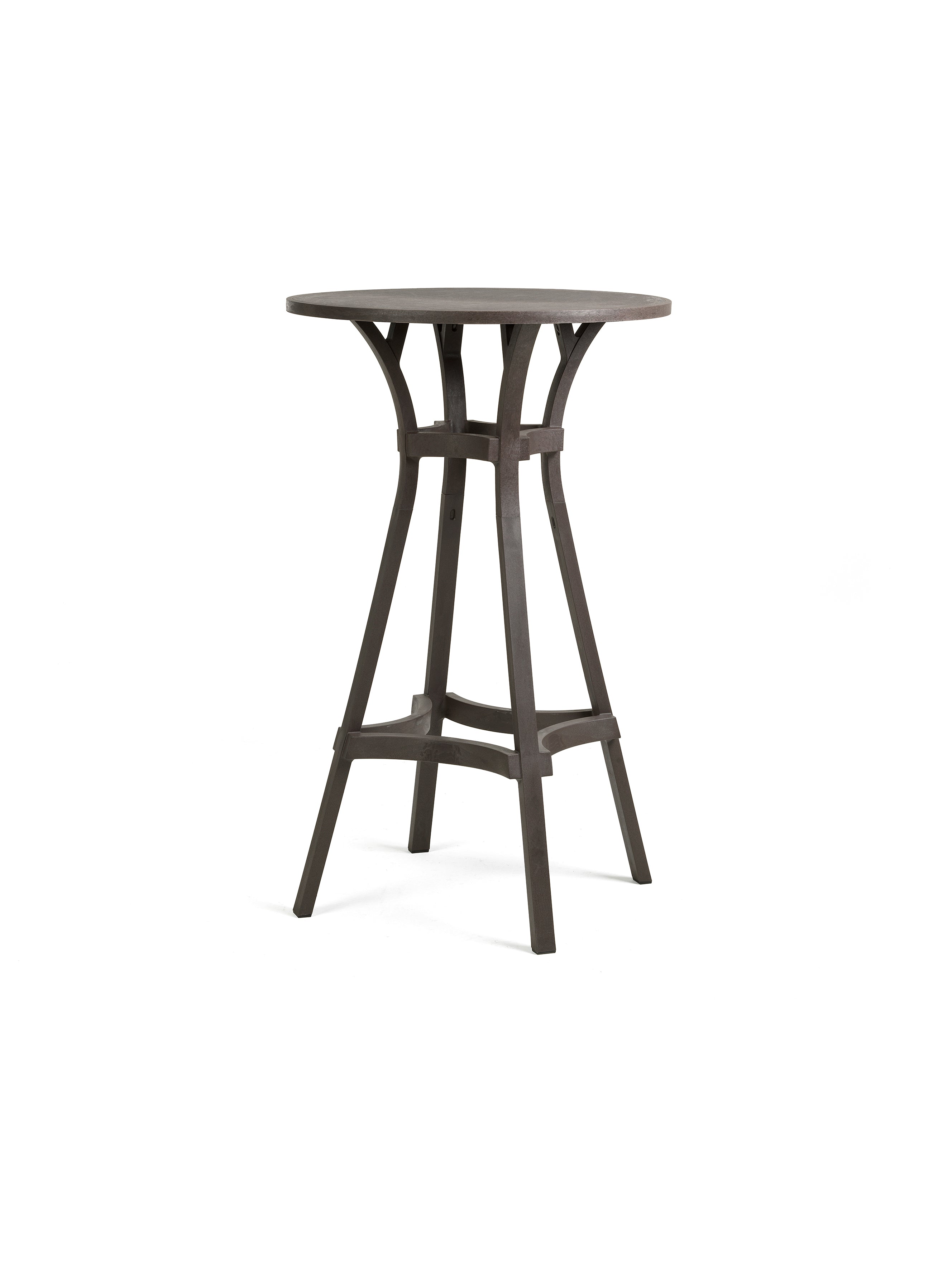 Buiten tafel rond COMBO aardachtig bruin