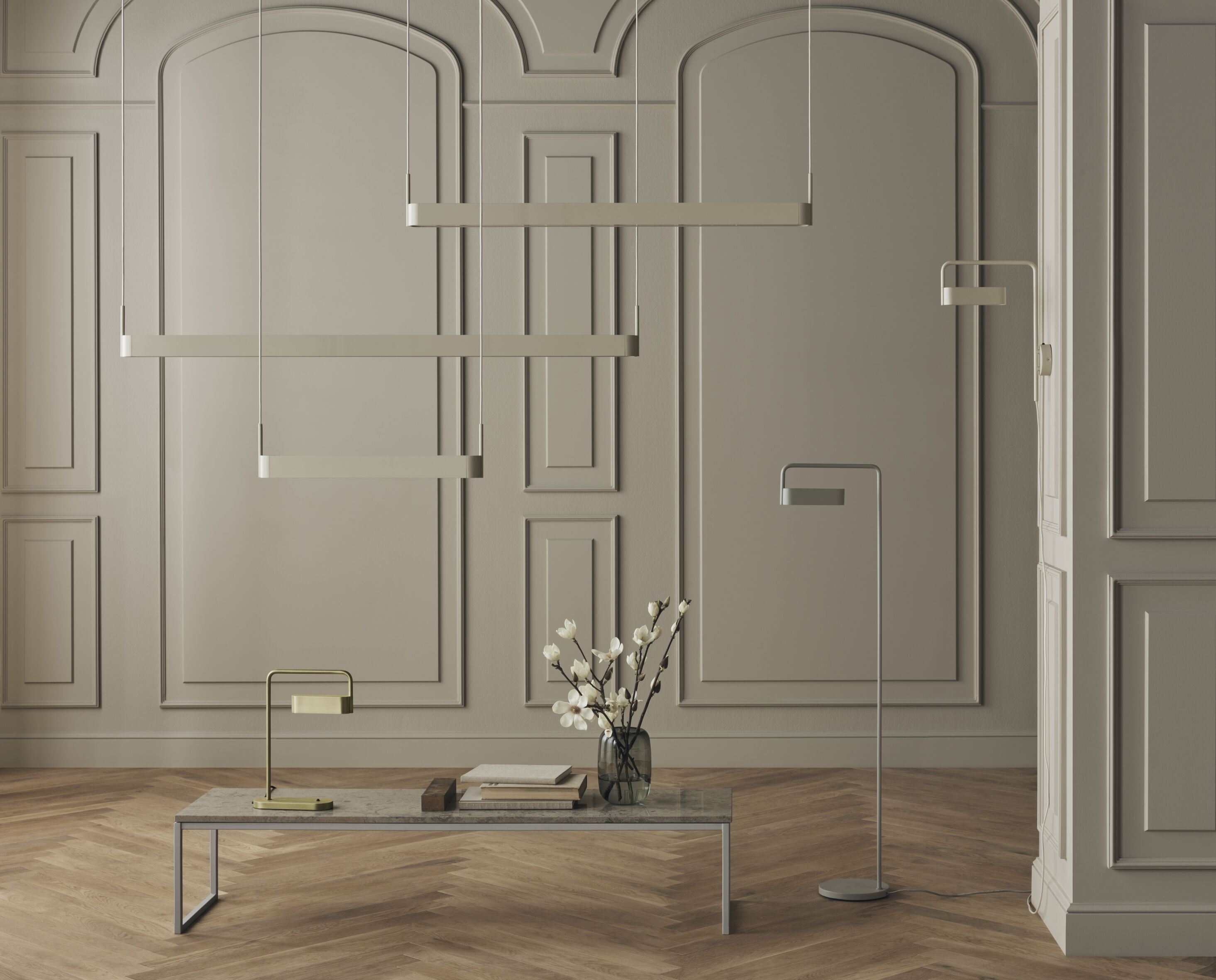 Salontafel COMO grijze stalen basis