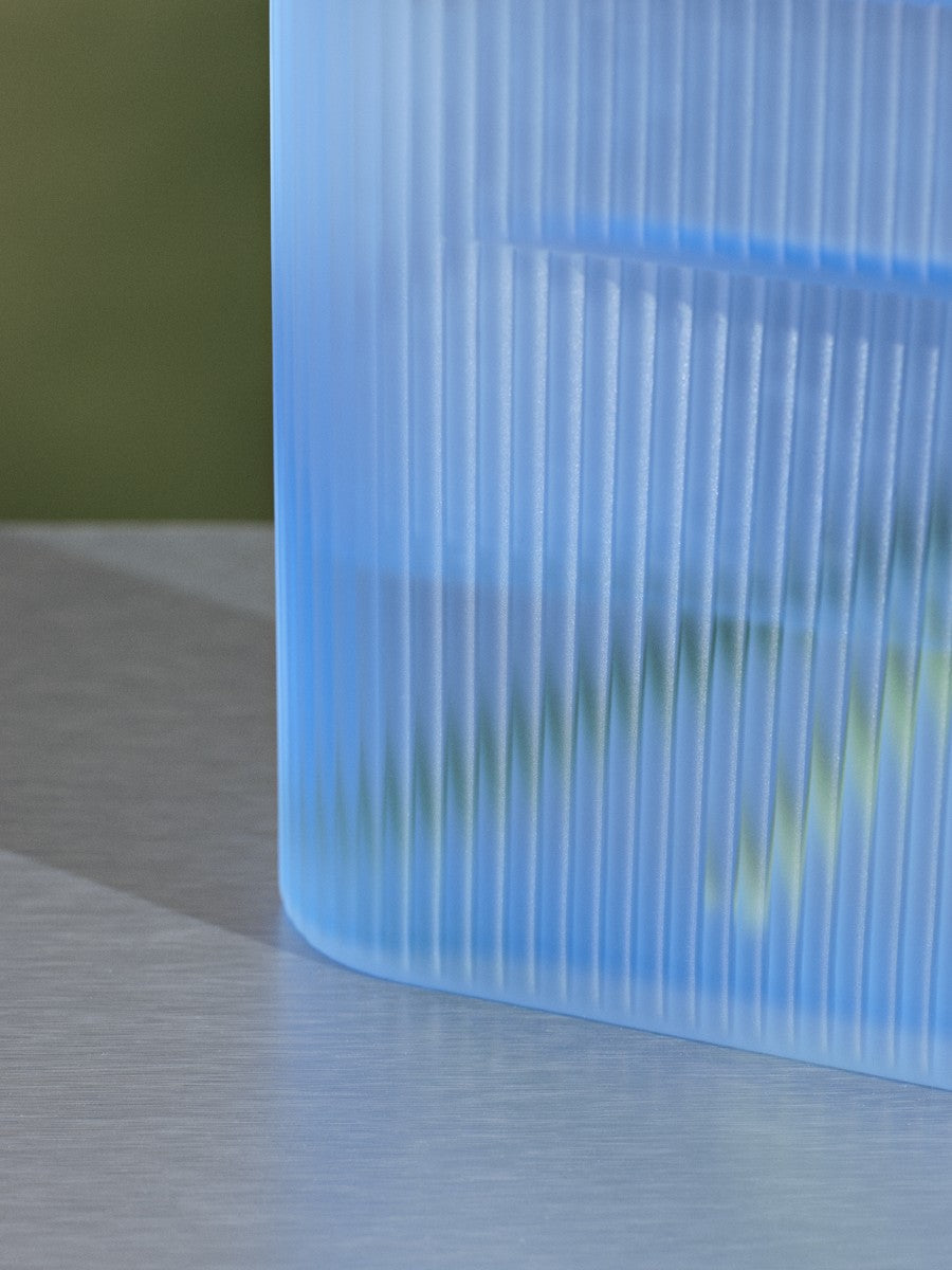 Ridge Blue Vase
