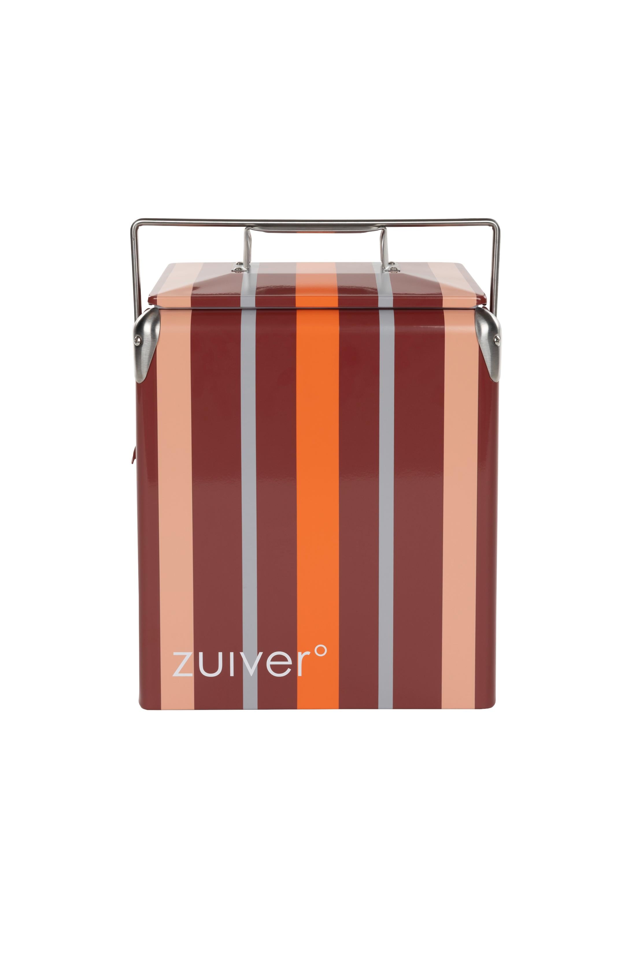 BE WINE Portable Refrigerator Burgundy with Orange and Gray