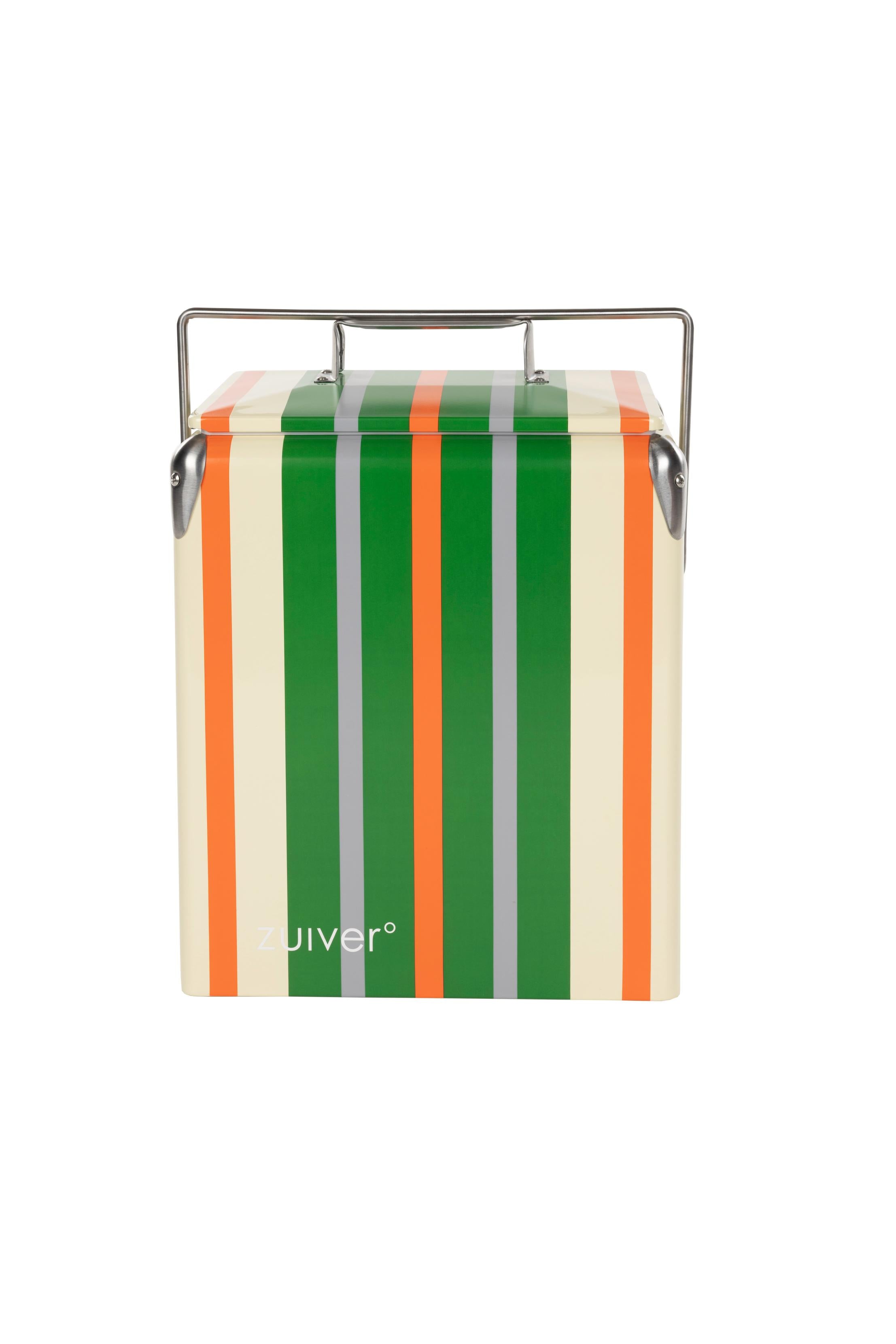 Portable Refrigerator BE WINE lemon with green and orange