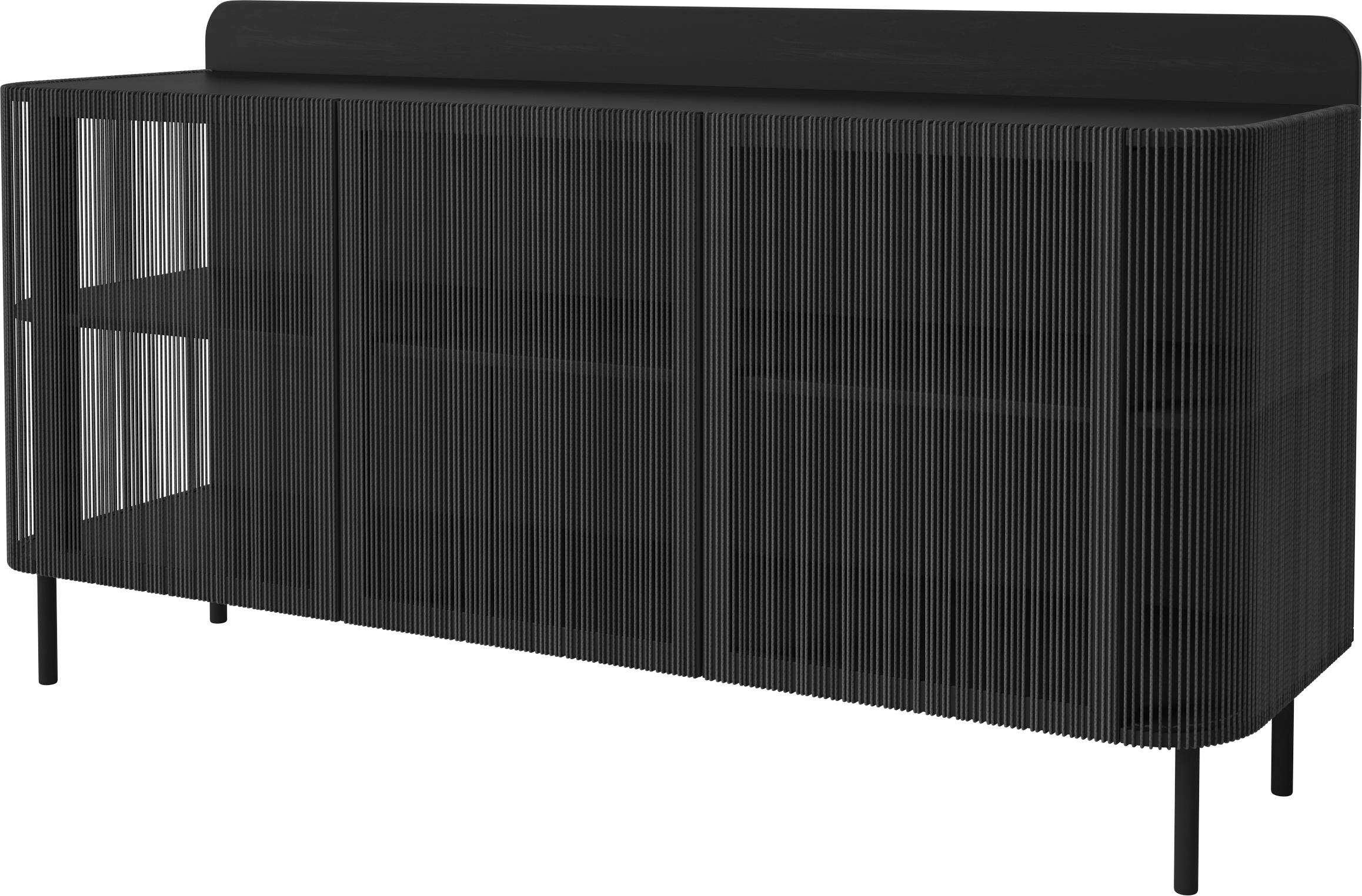 DJ console Cord black oak wood