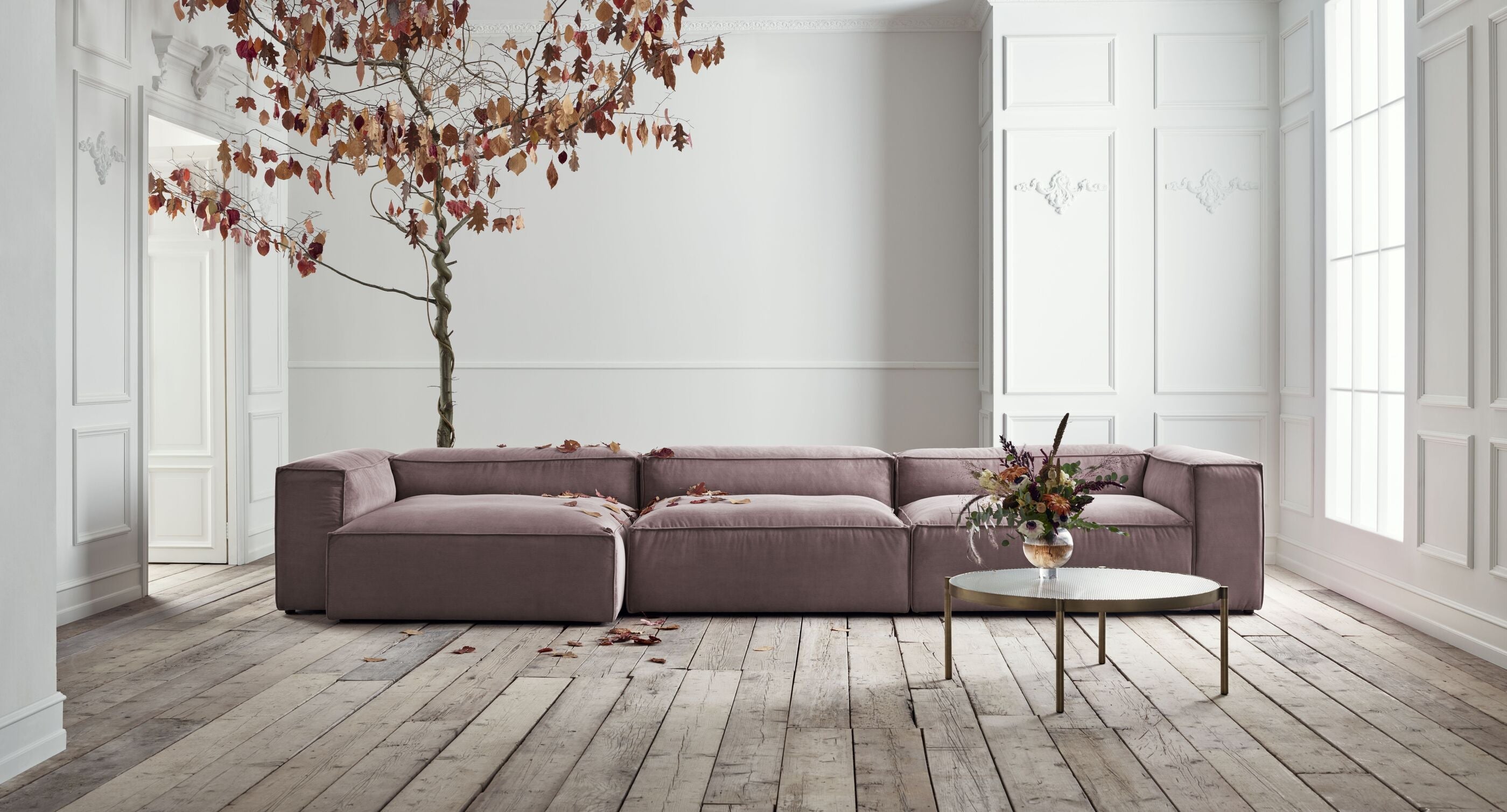 Cosima modulares Sofa - rechts gepolstertes Modul mit rechtsem Handel