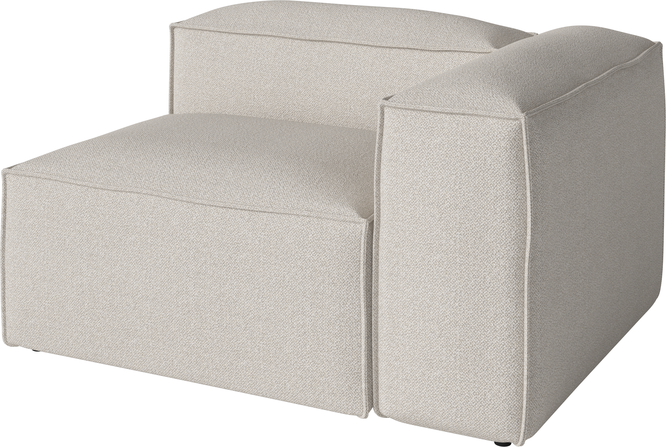 Cosima modulares Sofa - rechts gepolstertes Modul mit rechtsem Handel