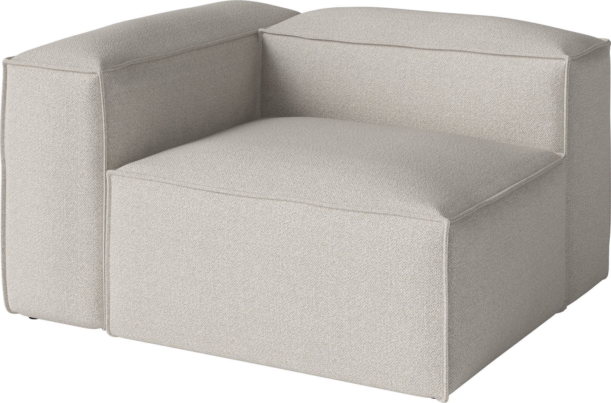 Modulaire bank COSIMA - links gestoffeerd module