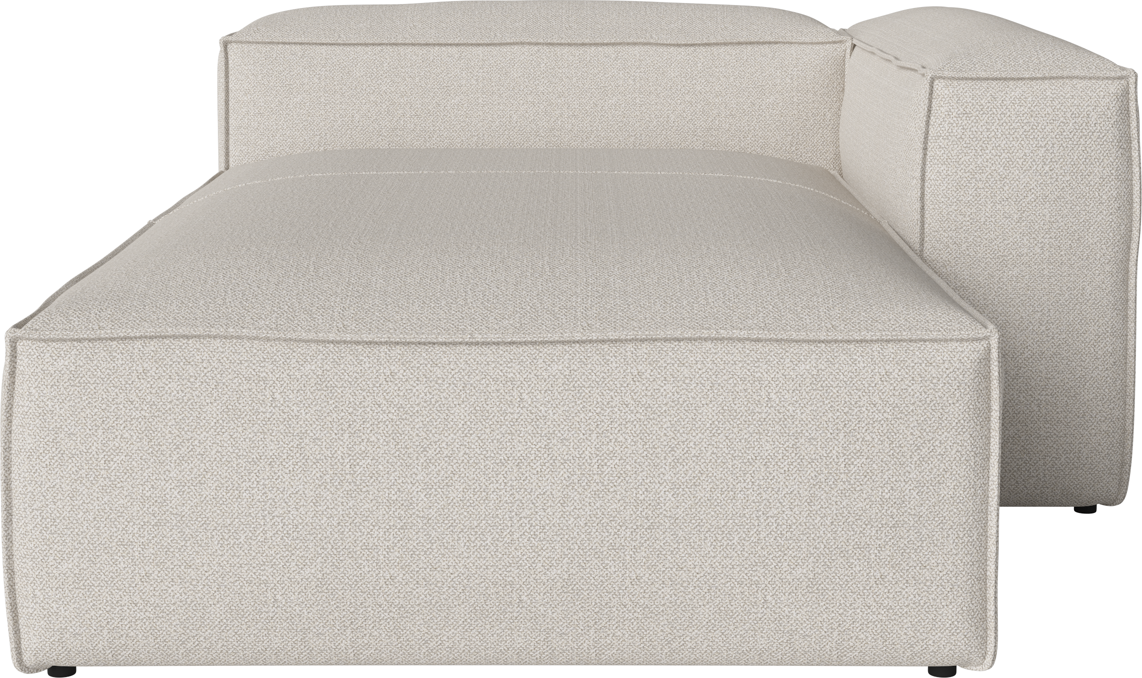 Rechthoekige chaise longue COSIMA BED gestoffeerd