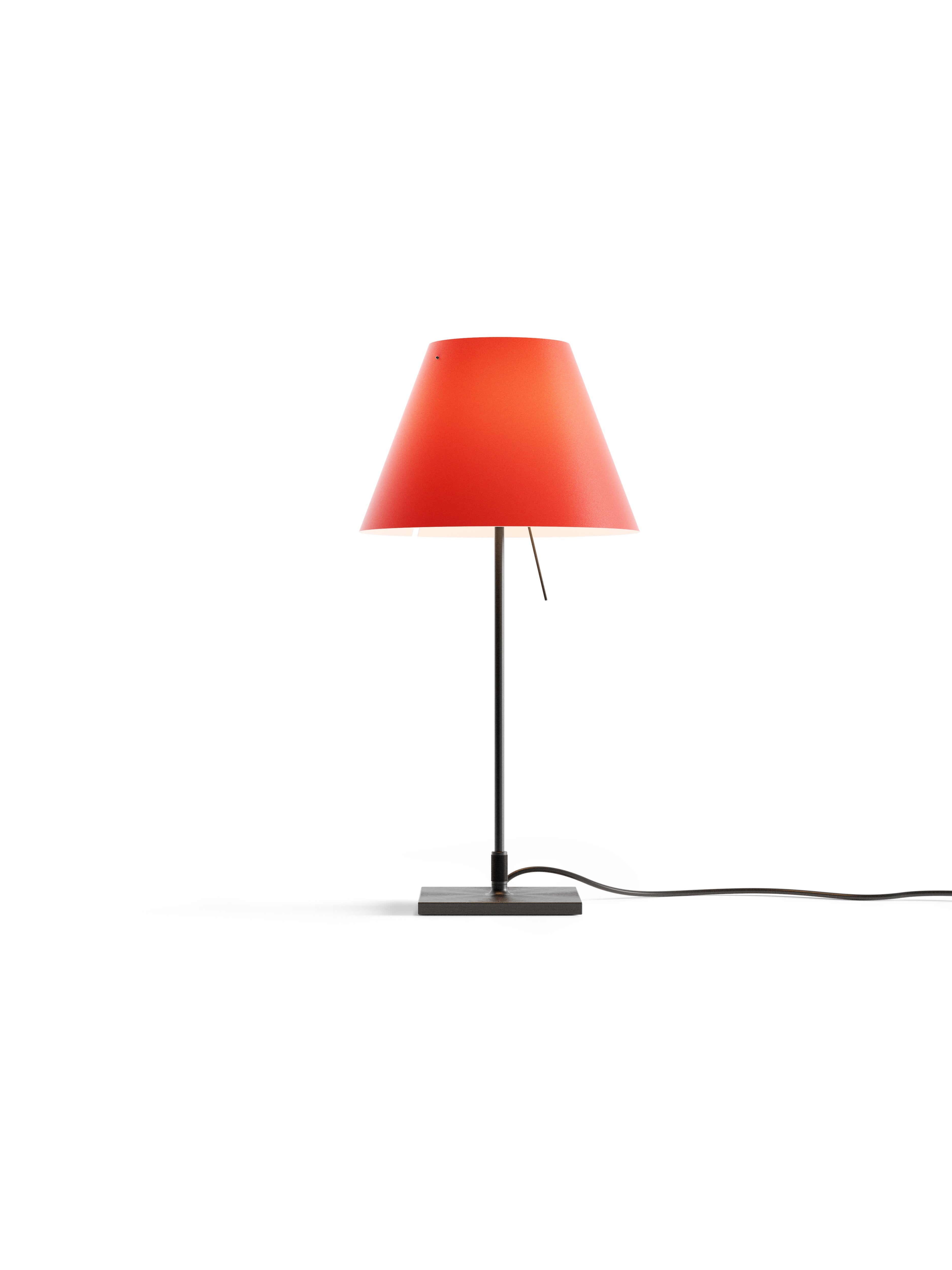 Costanza red table lamp