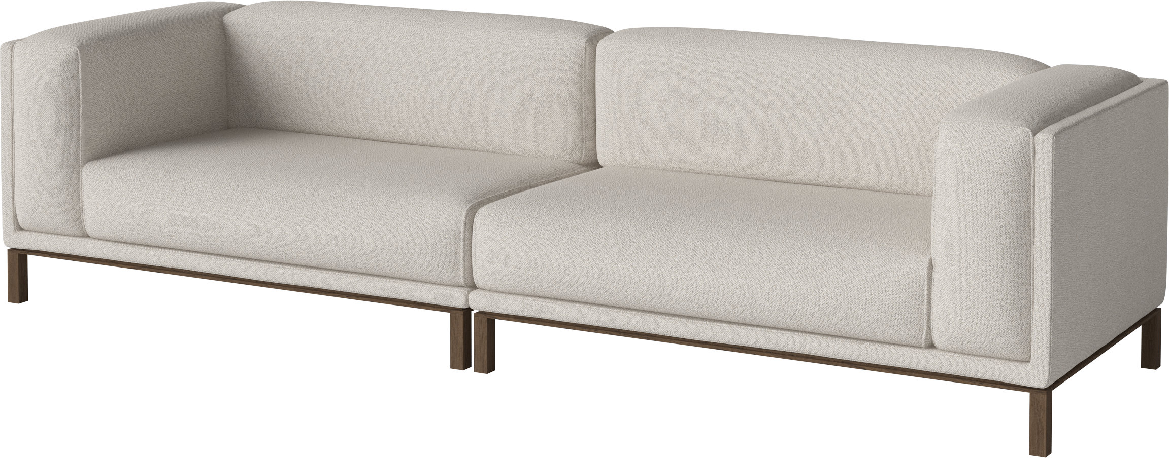 Sofa 2-module COSY donkere basis