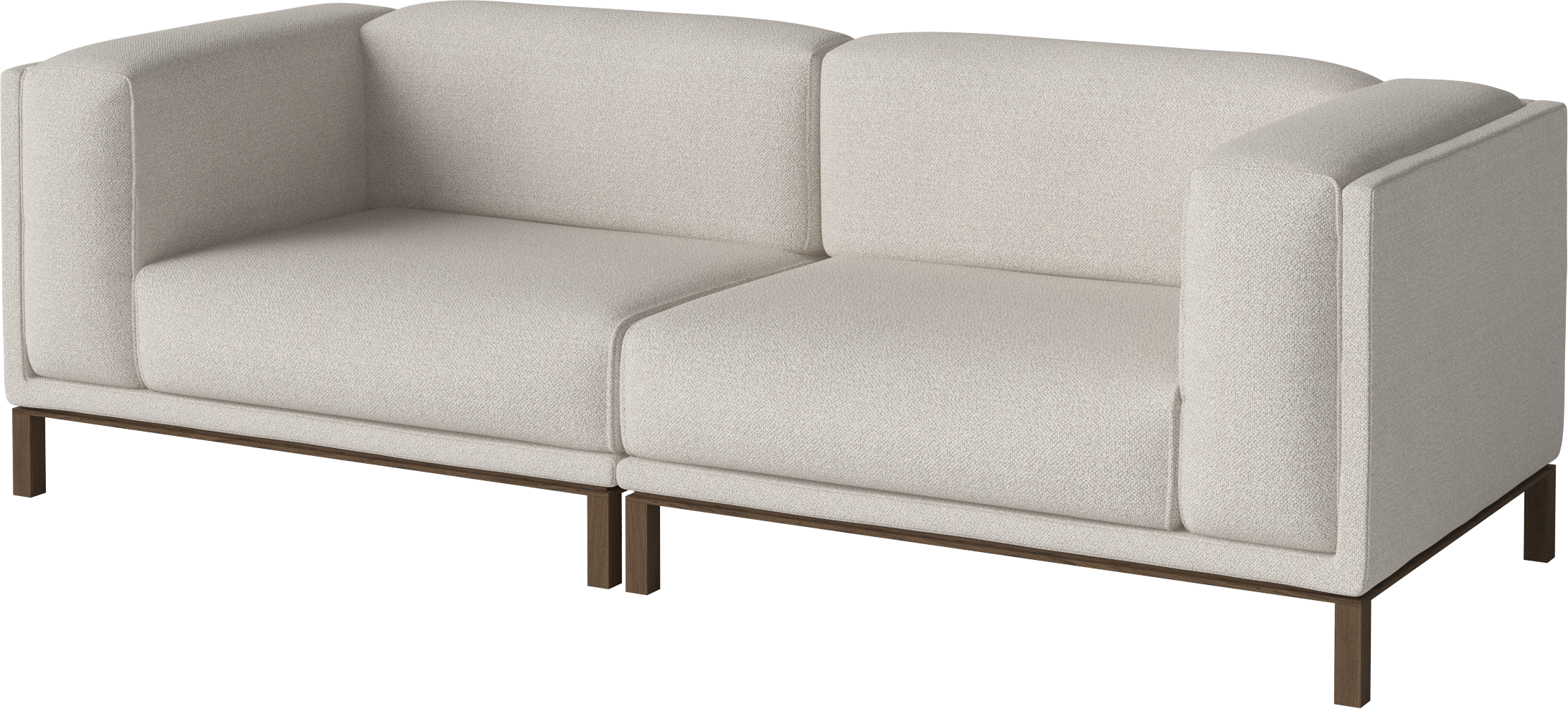 Sofa 2-module COSY donkere basis