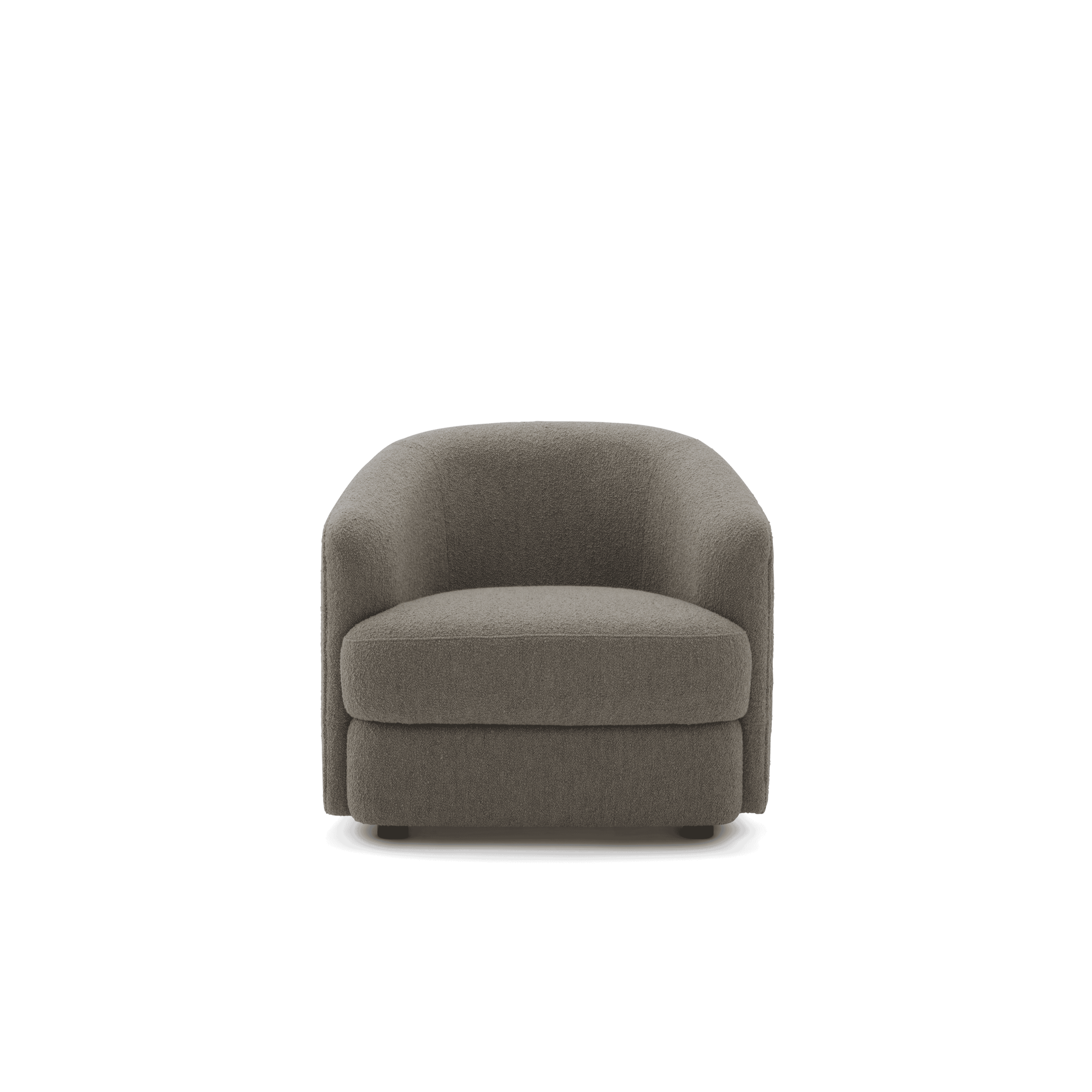 Gepolsterter kugelhafter Sessel