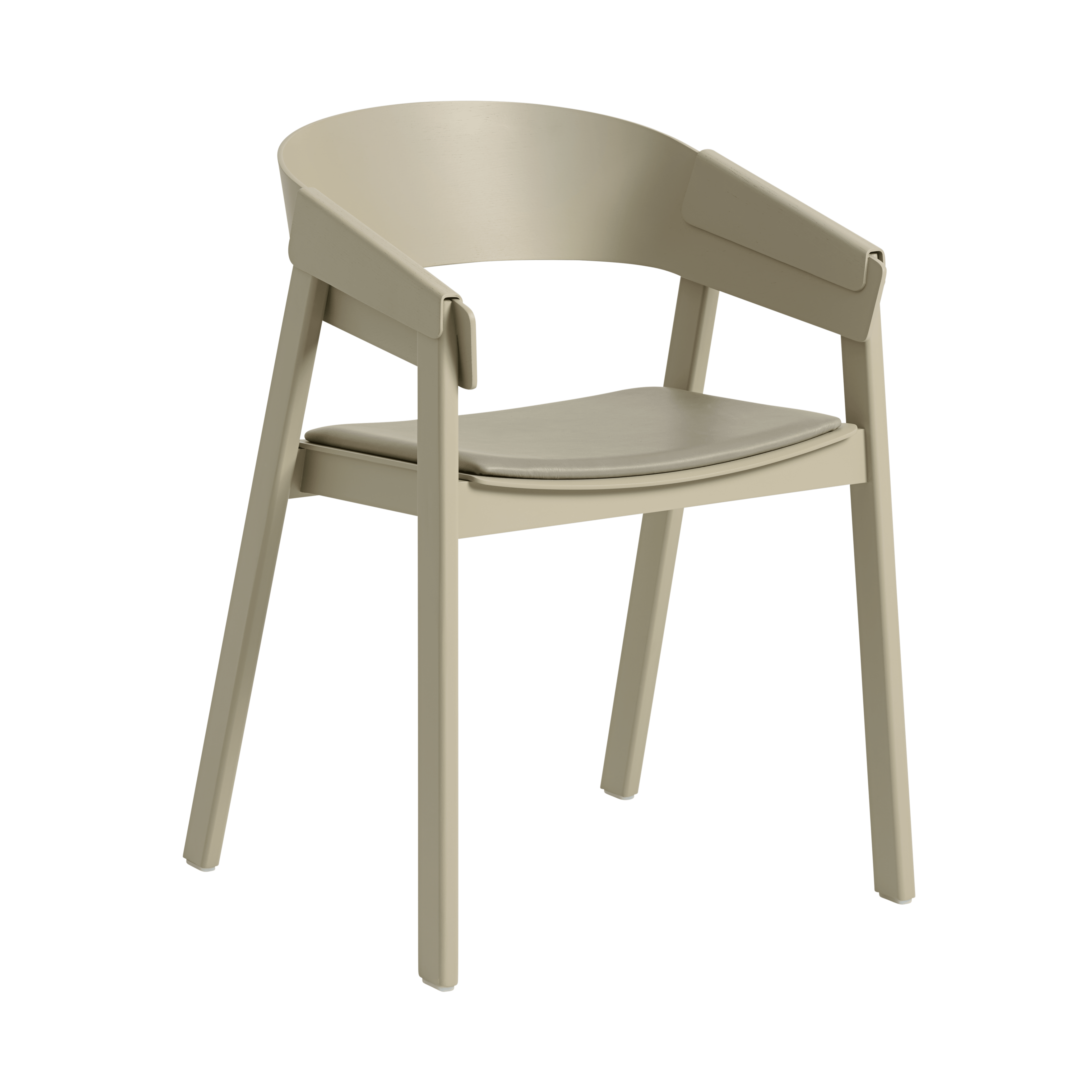 COVER fauteuil met armleuningen, gepersonaliseerd met een donkerbeige basis