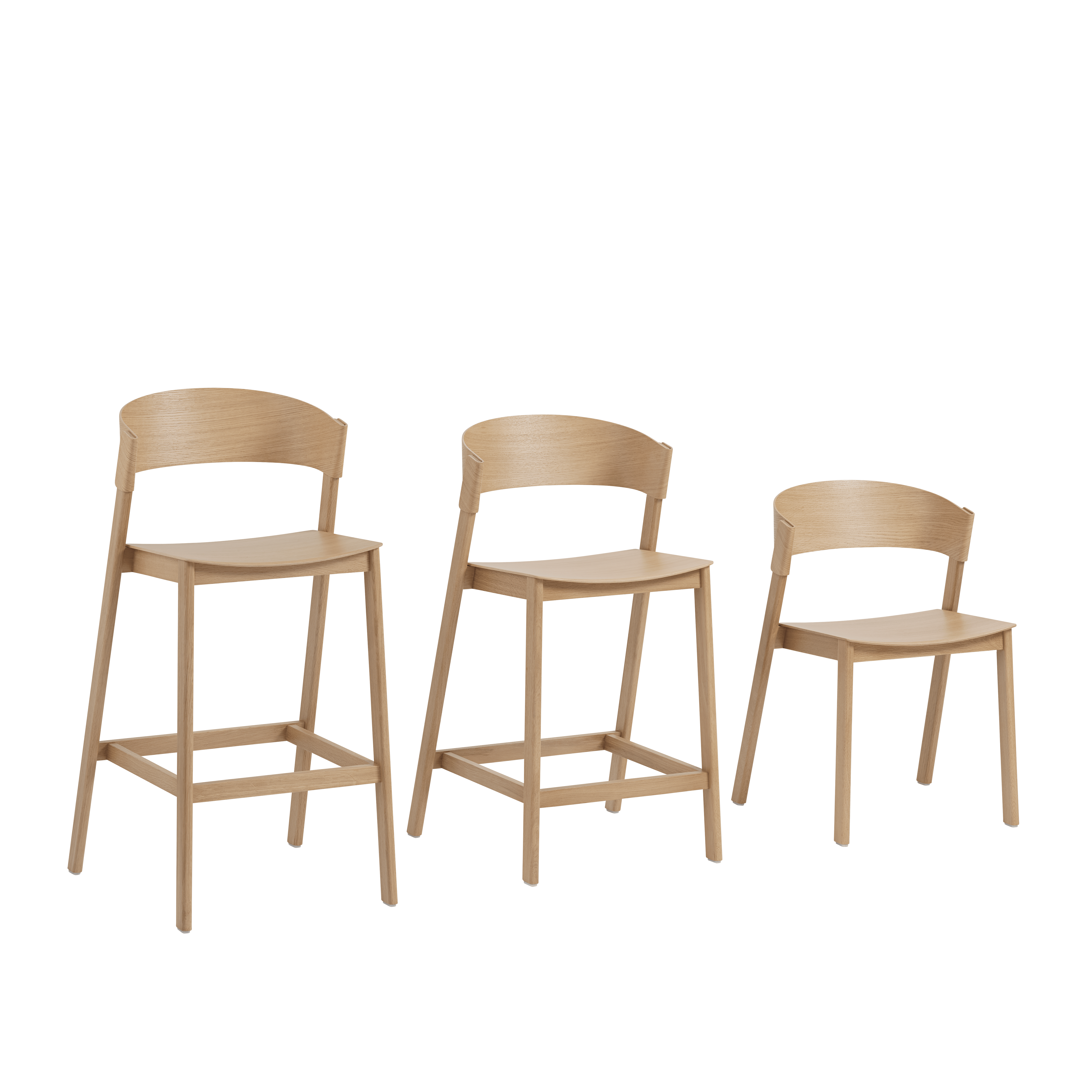 Barkruk COVER eikenfineer