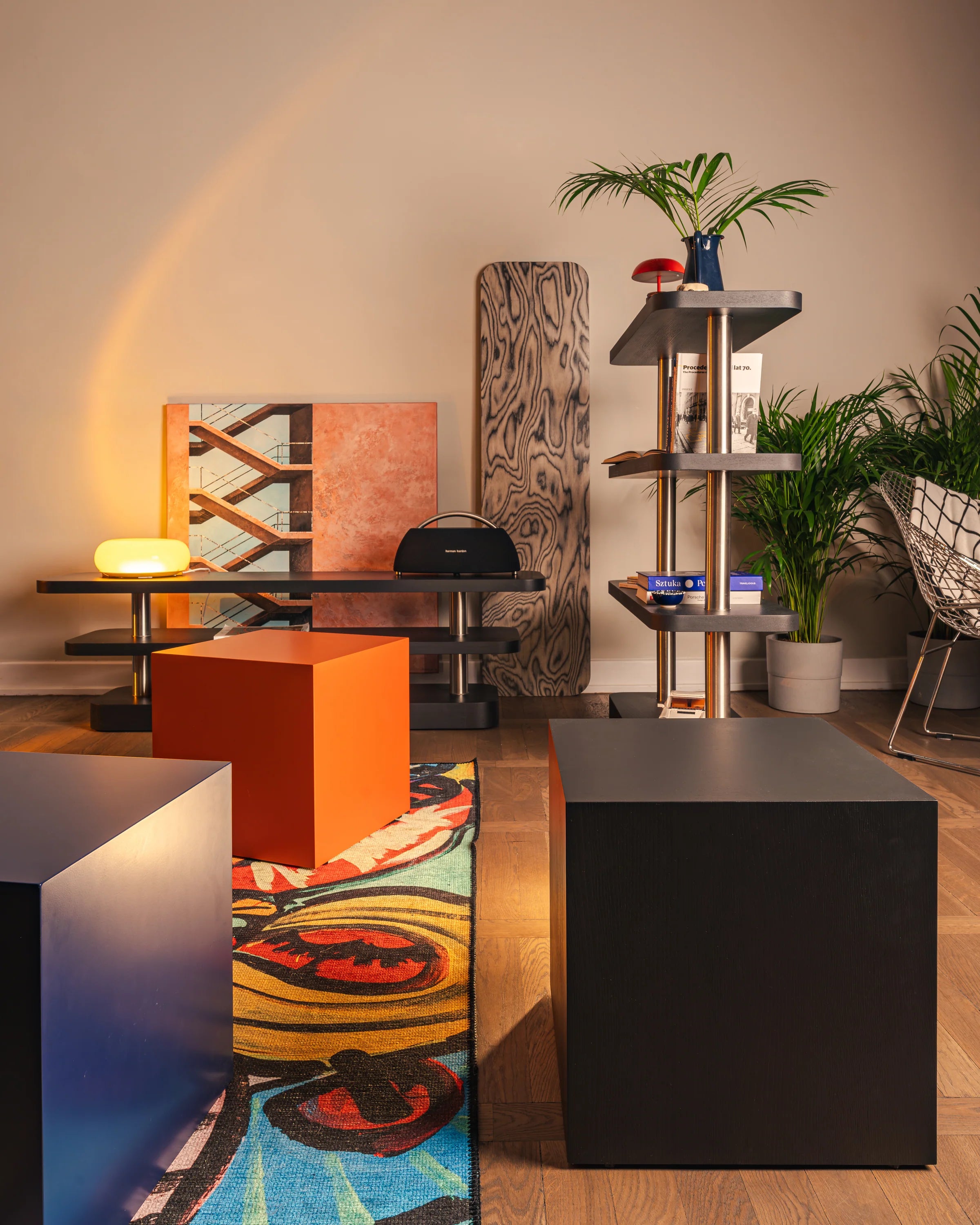 Beistelltisch CUBE tiefschwarz