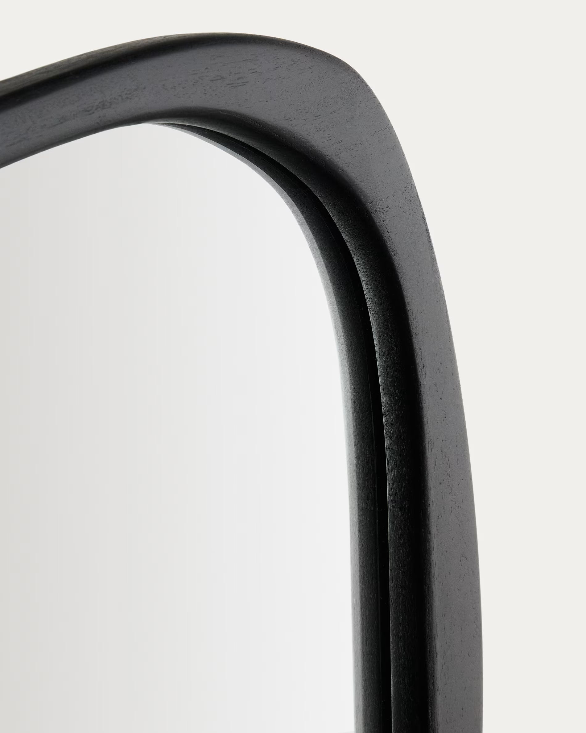 ALURA Mirror Black Teak Wood