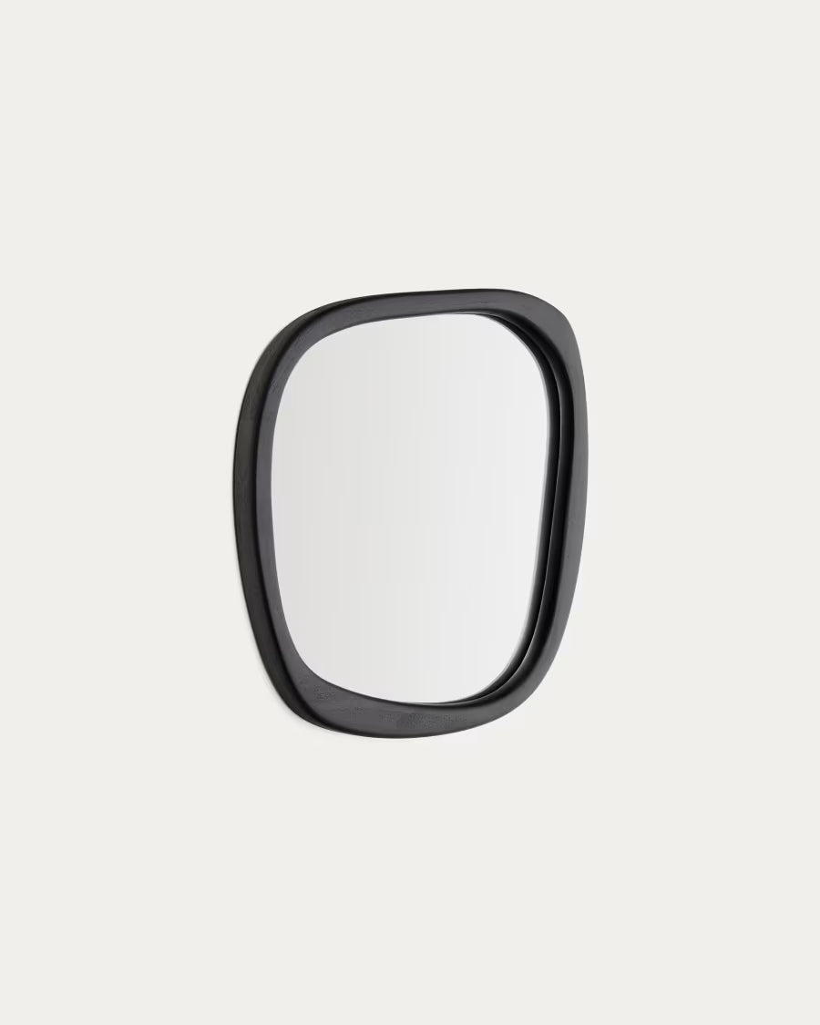 ALURA Mirror Black Teak Wood