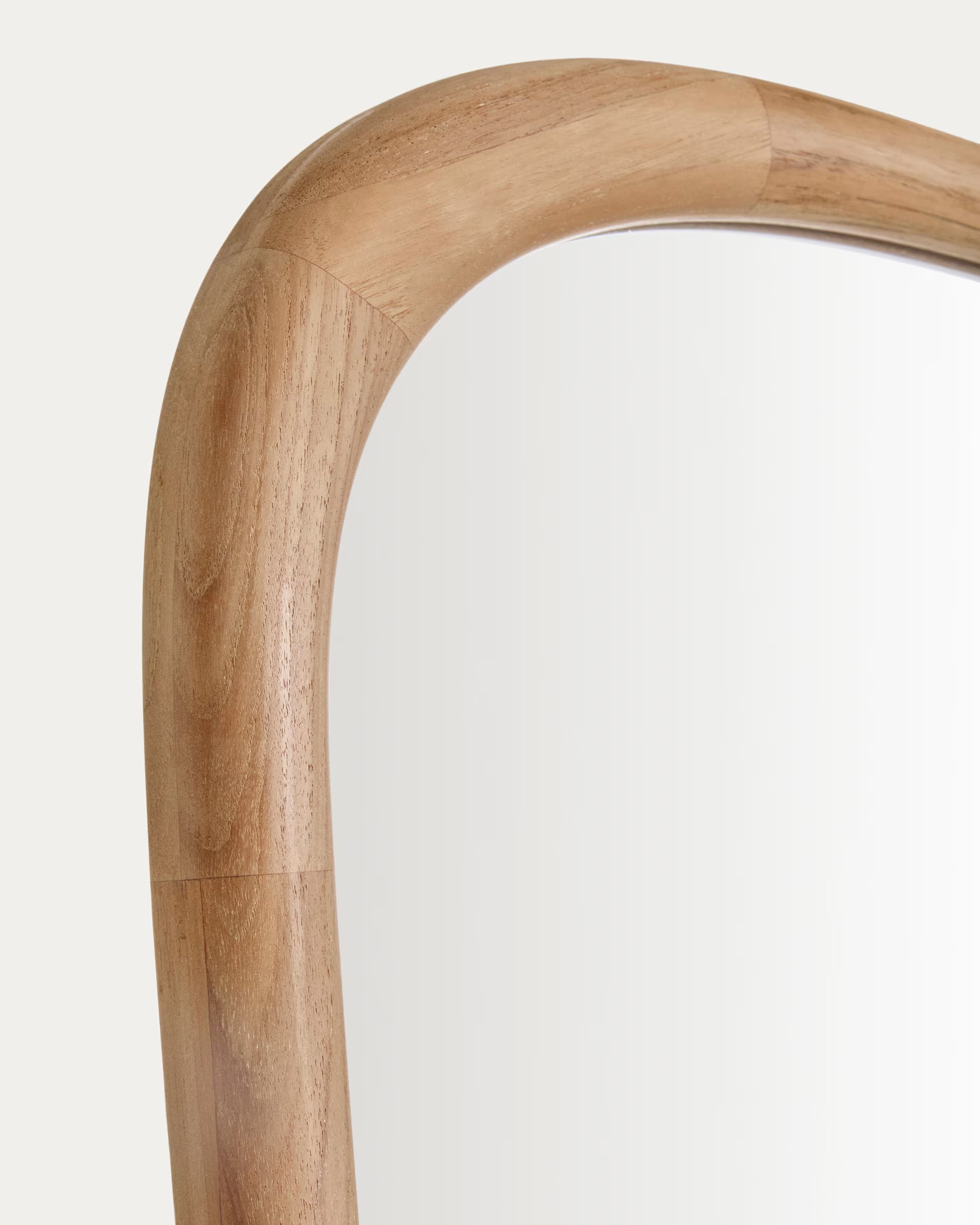 Länglicher Spiegel ALURA Teakholz