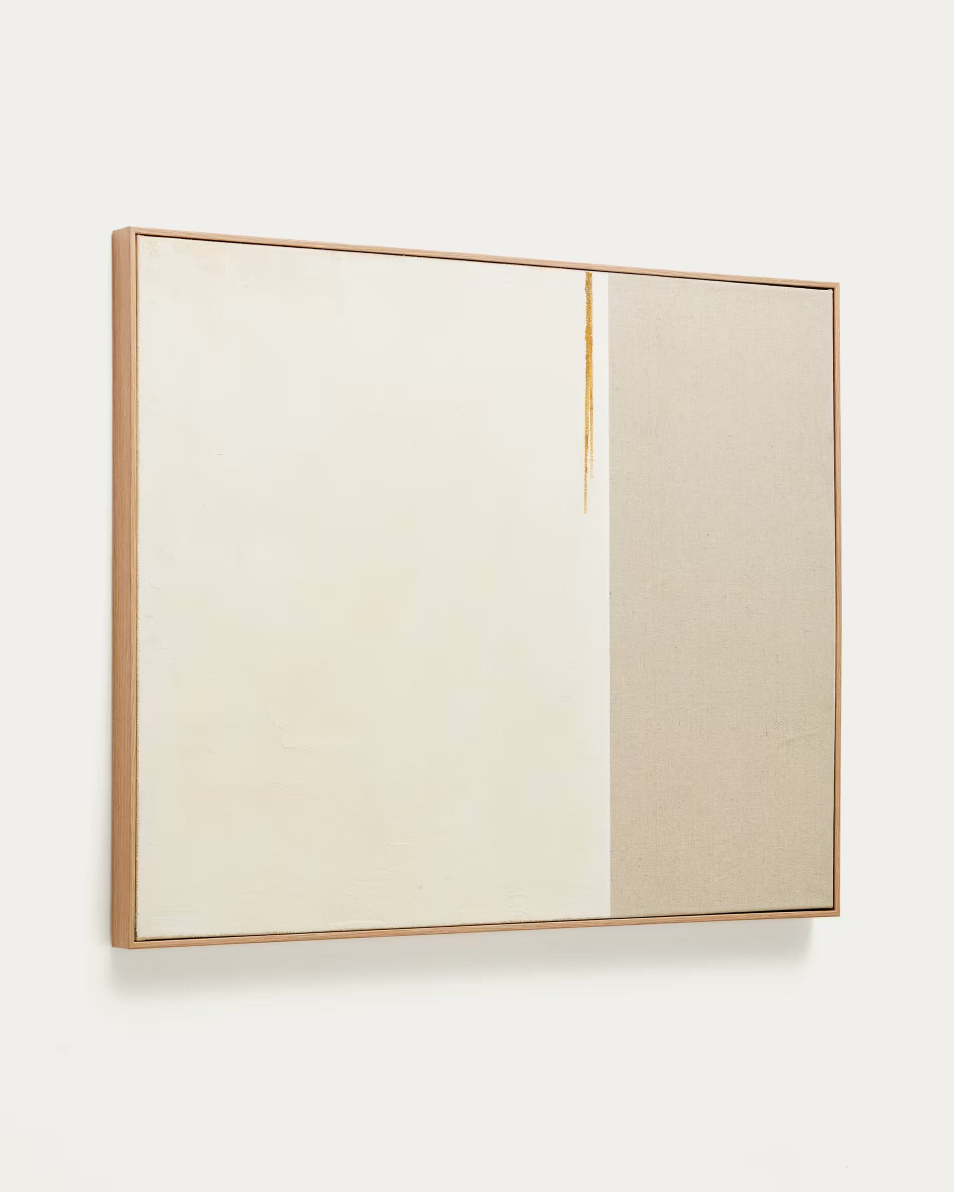 Beige SALIN schilderij met horizontale lijn