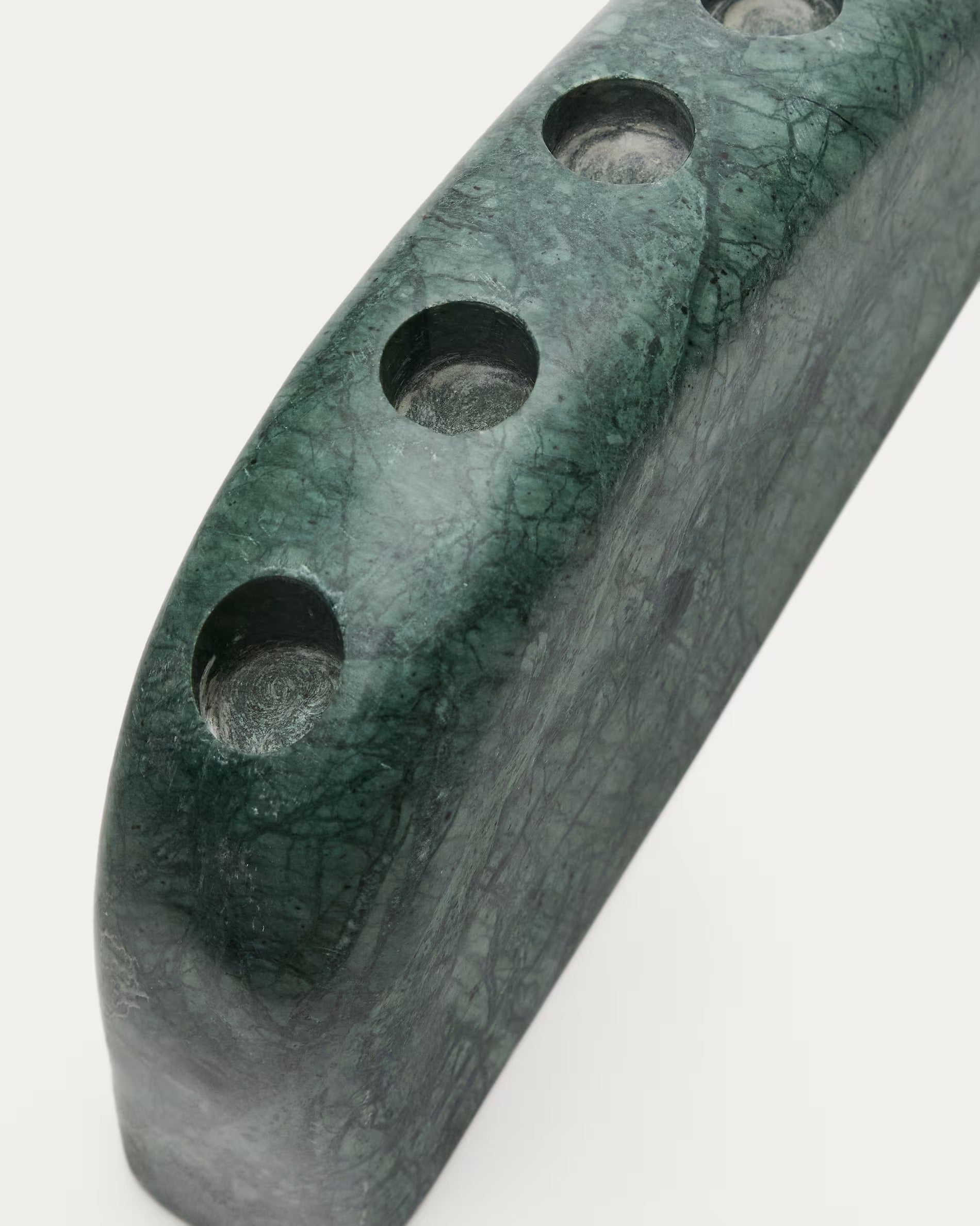 SIGNE Green Marble Candle Holder