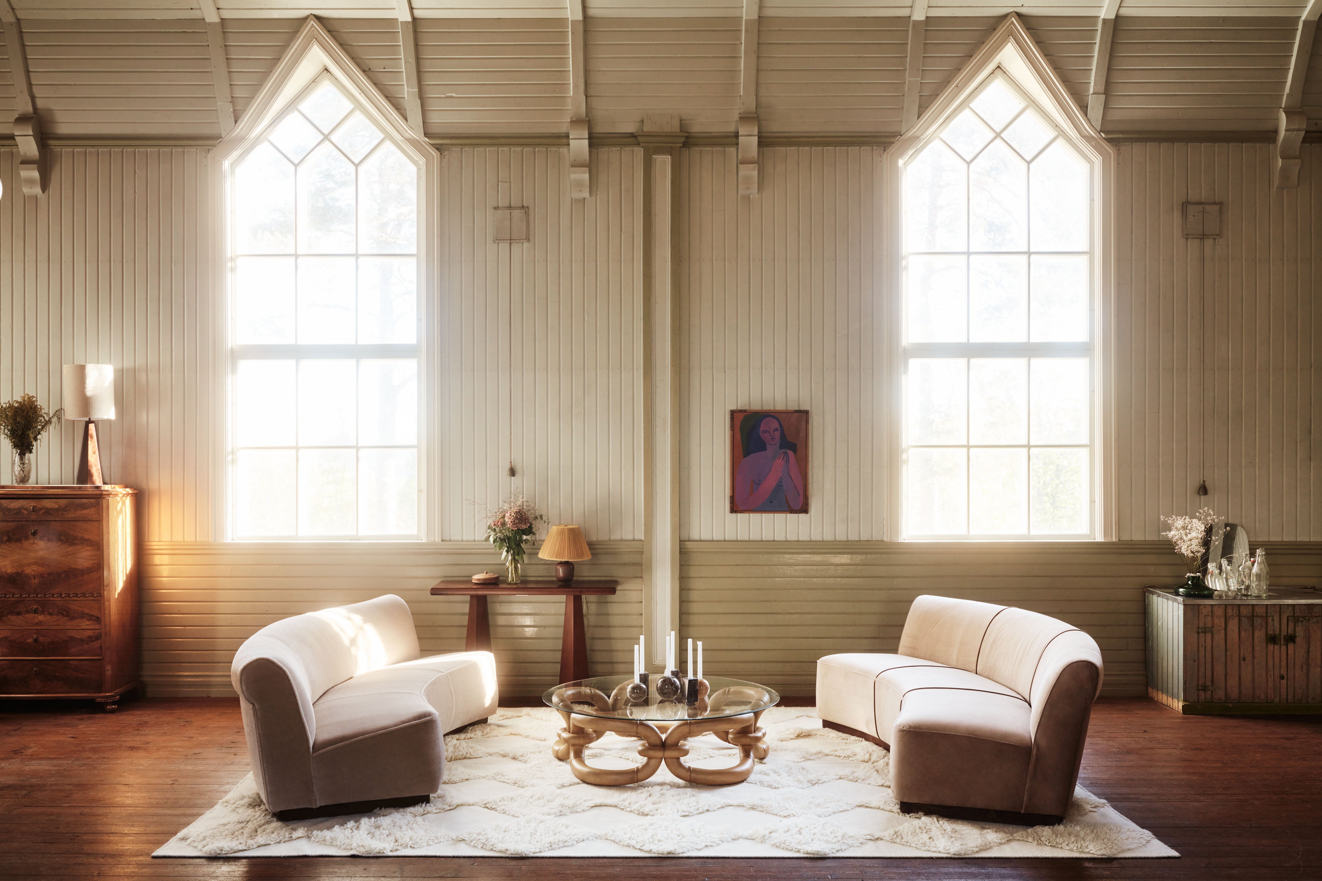 Sofa PARIS beige fluweel