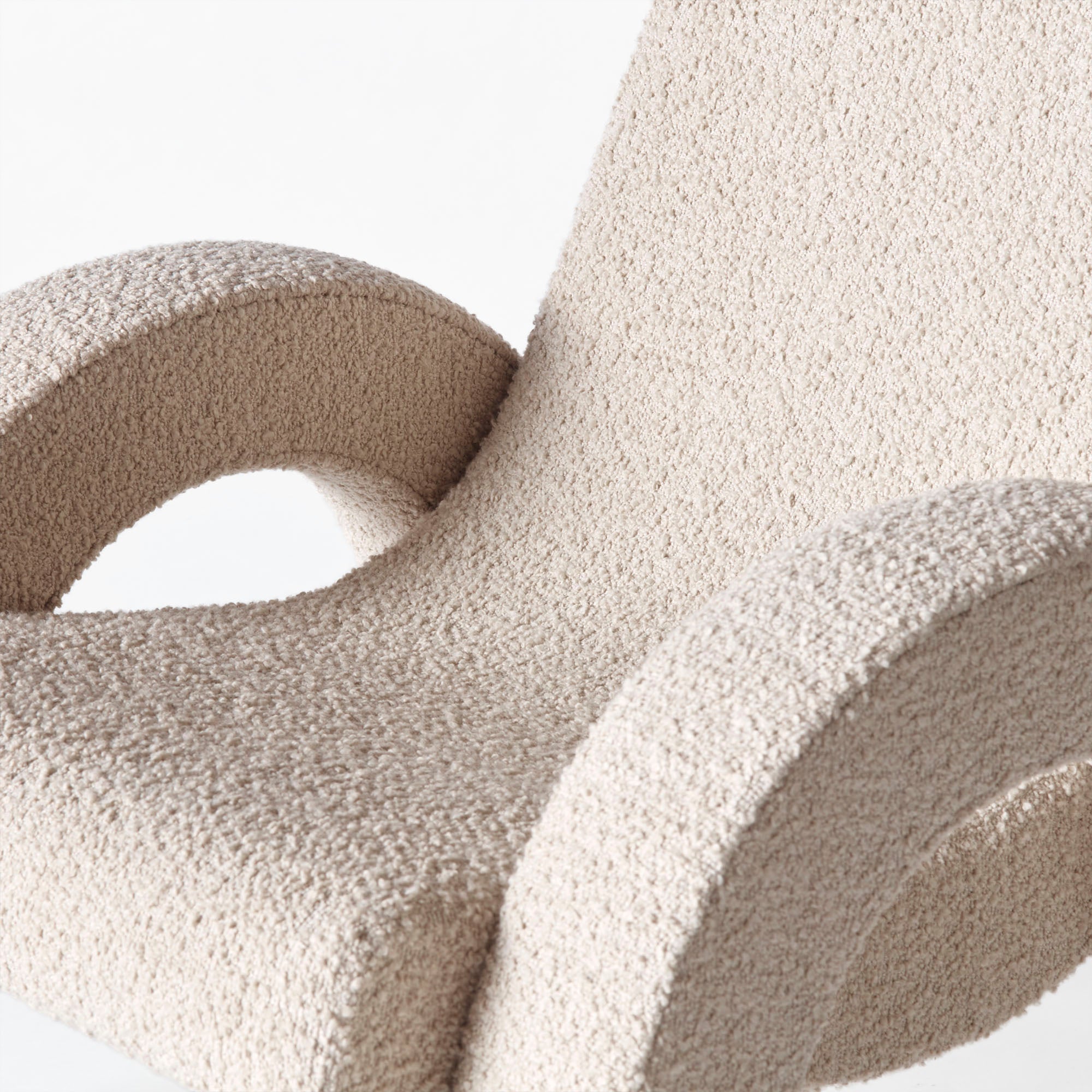 Beige boucle fauteuil ARCO