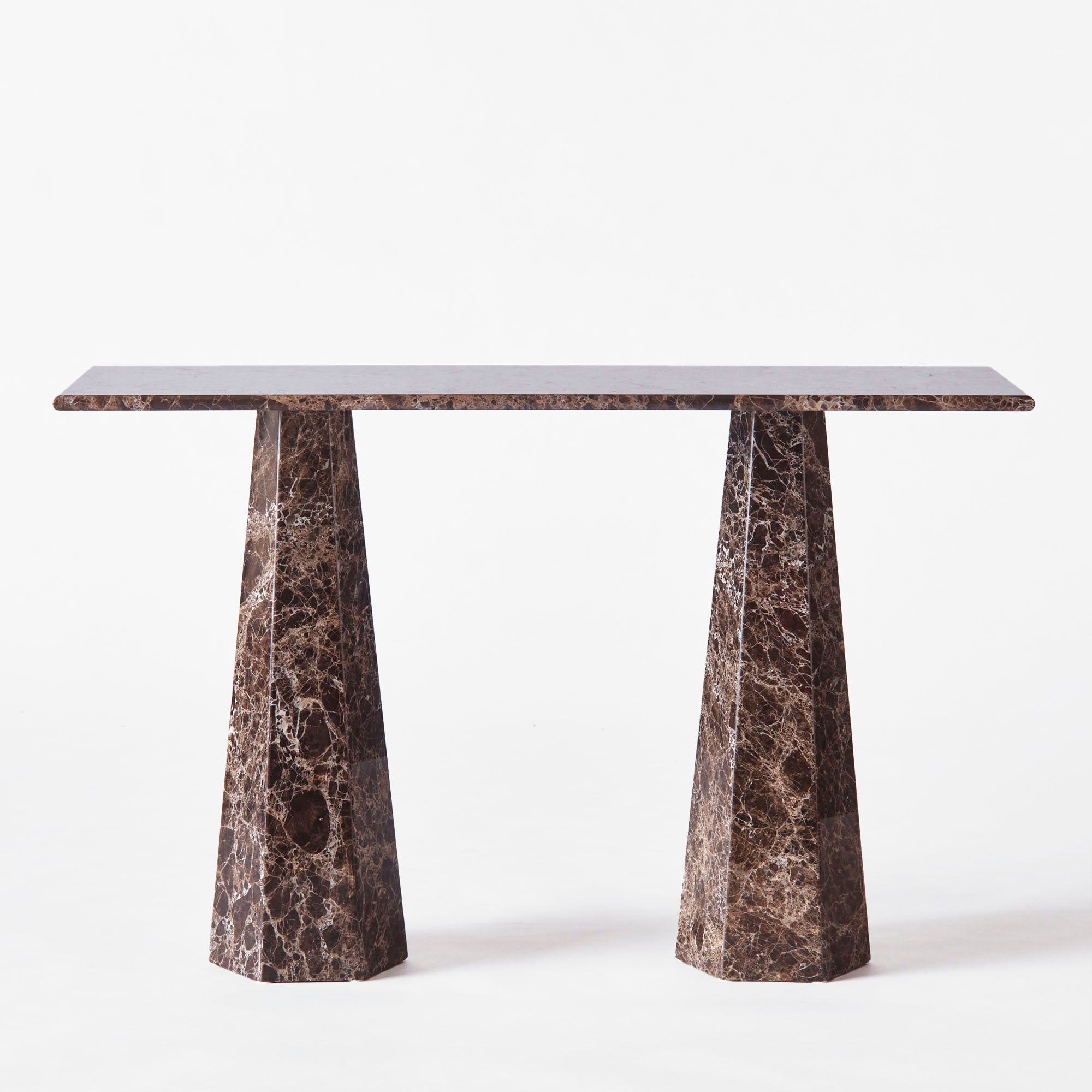 HEXAGON Console Emperador Marble