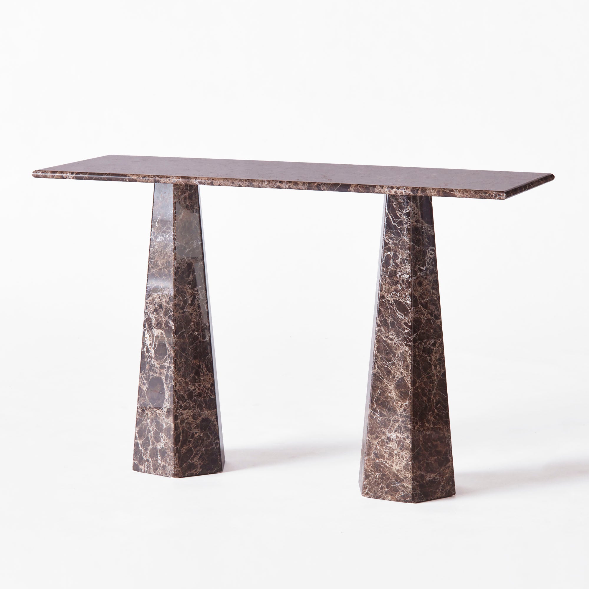 HEXAGON Console Emperador Marble