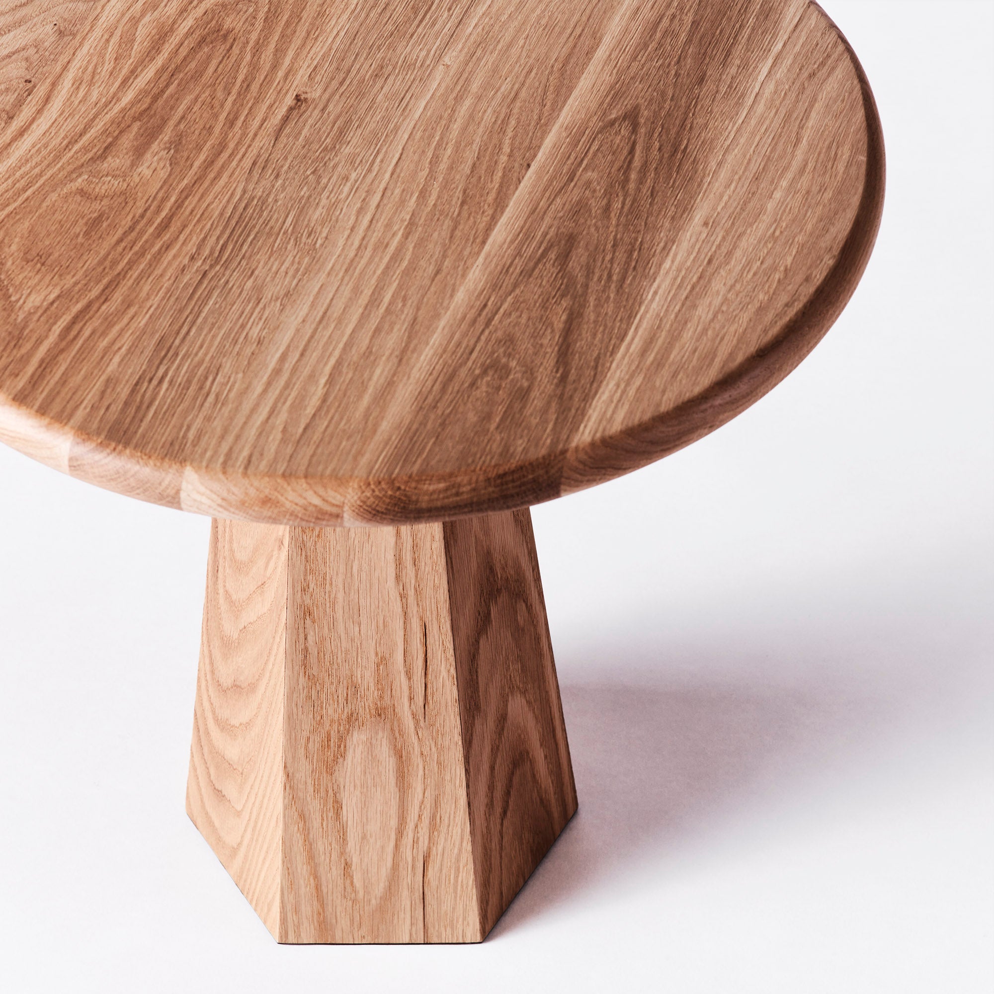 HEXAGON side table oak wood