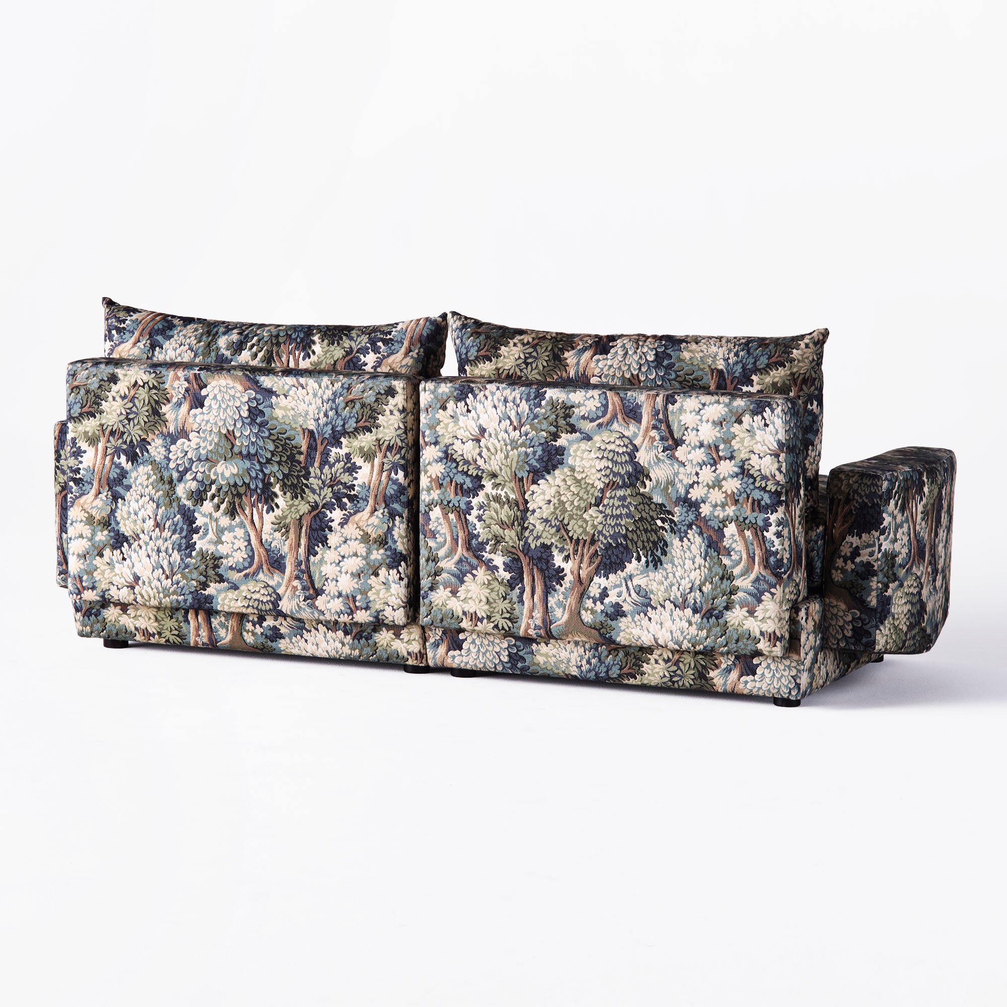 2-seater Sofa LAUREL plant motif