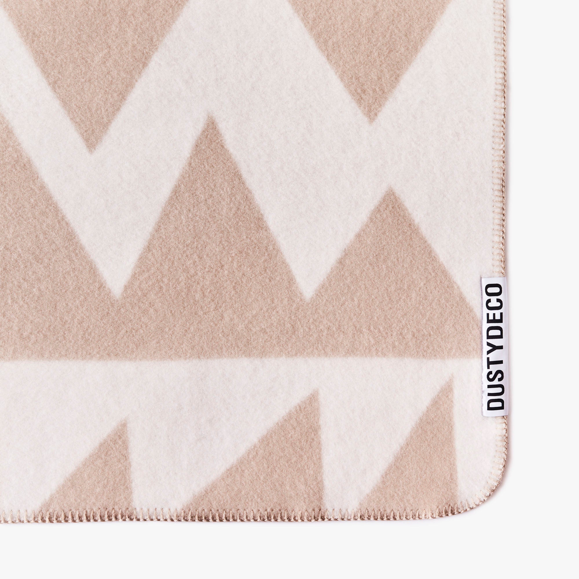 Koc ZIG ZAG beige met crème