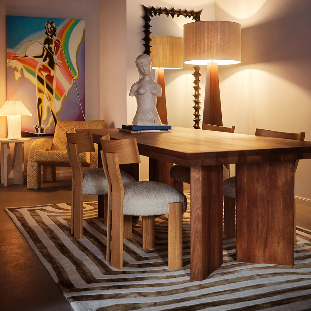 Teppich PSYCHEDELIC LABYRINTH beige