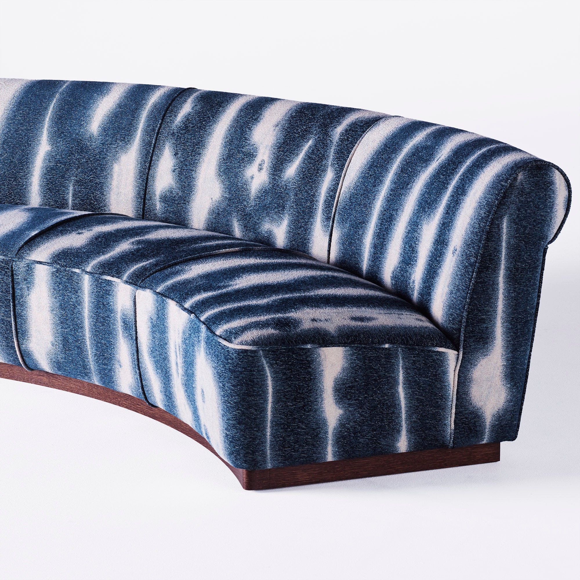 Sofa PARIS blauwe chenille