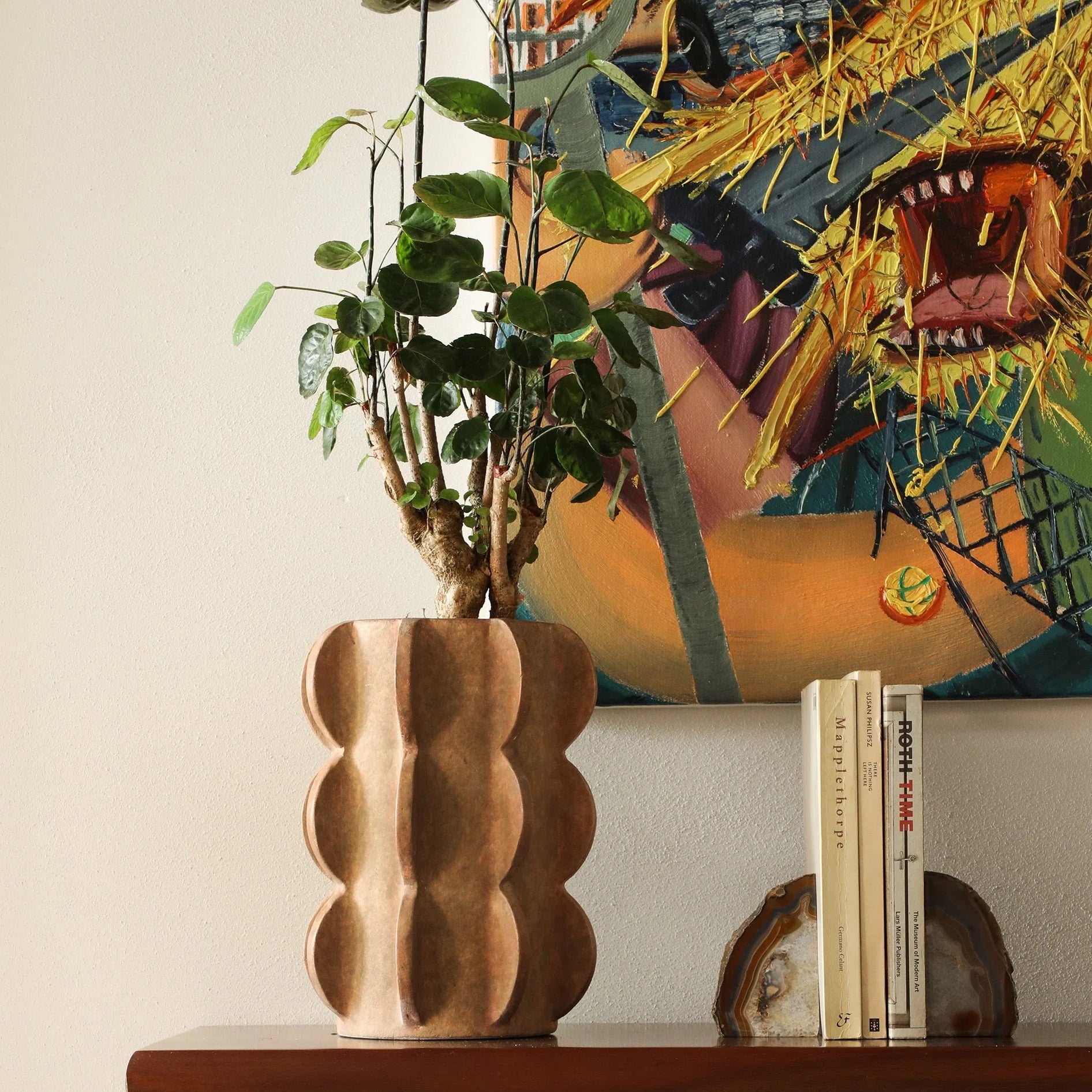 Vase ARCISSIMO braune Keramik