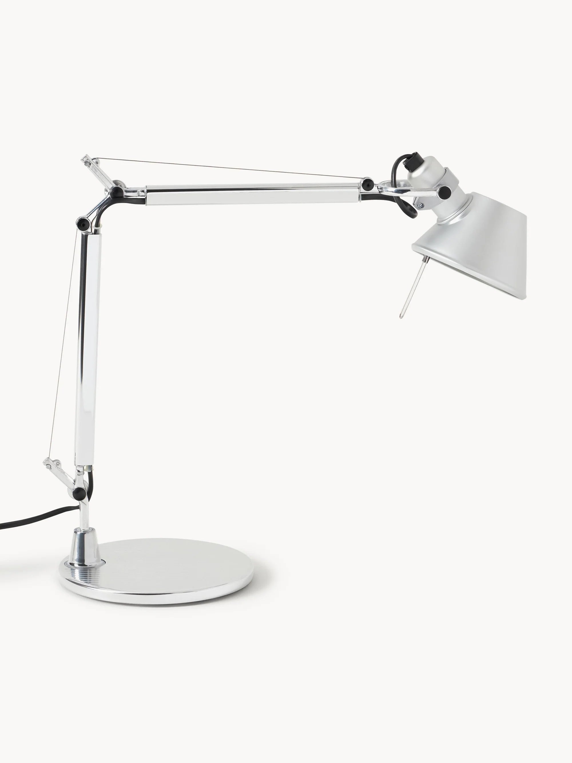 Verstelbare bureau lamp TOLOMEO MICRO mat zilver