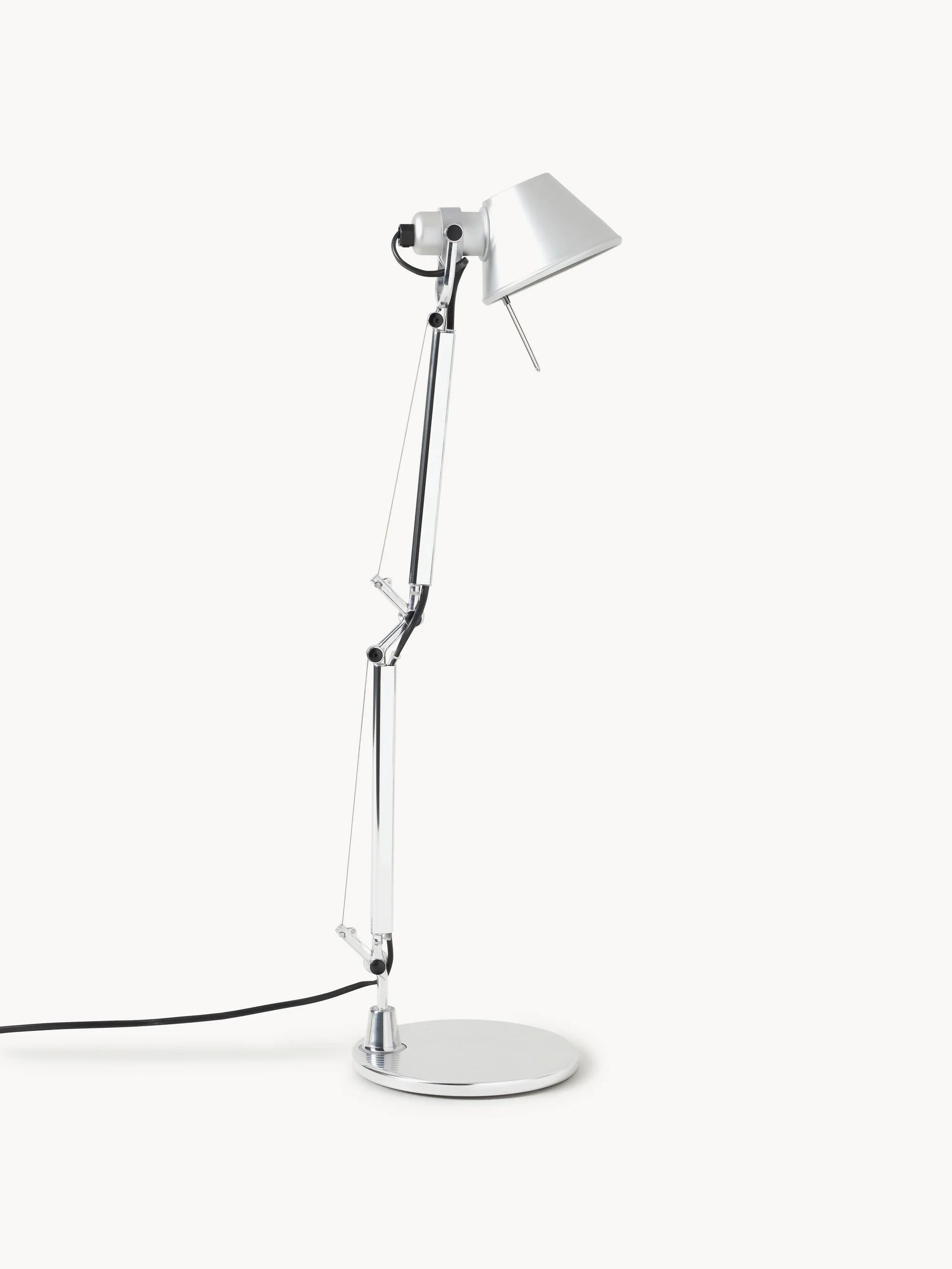 Verstelbare bureau lamp TOLOMEO MICRO mat zilver
