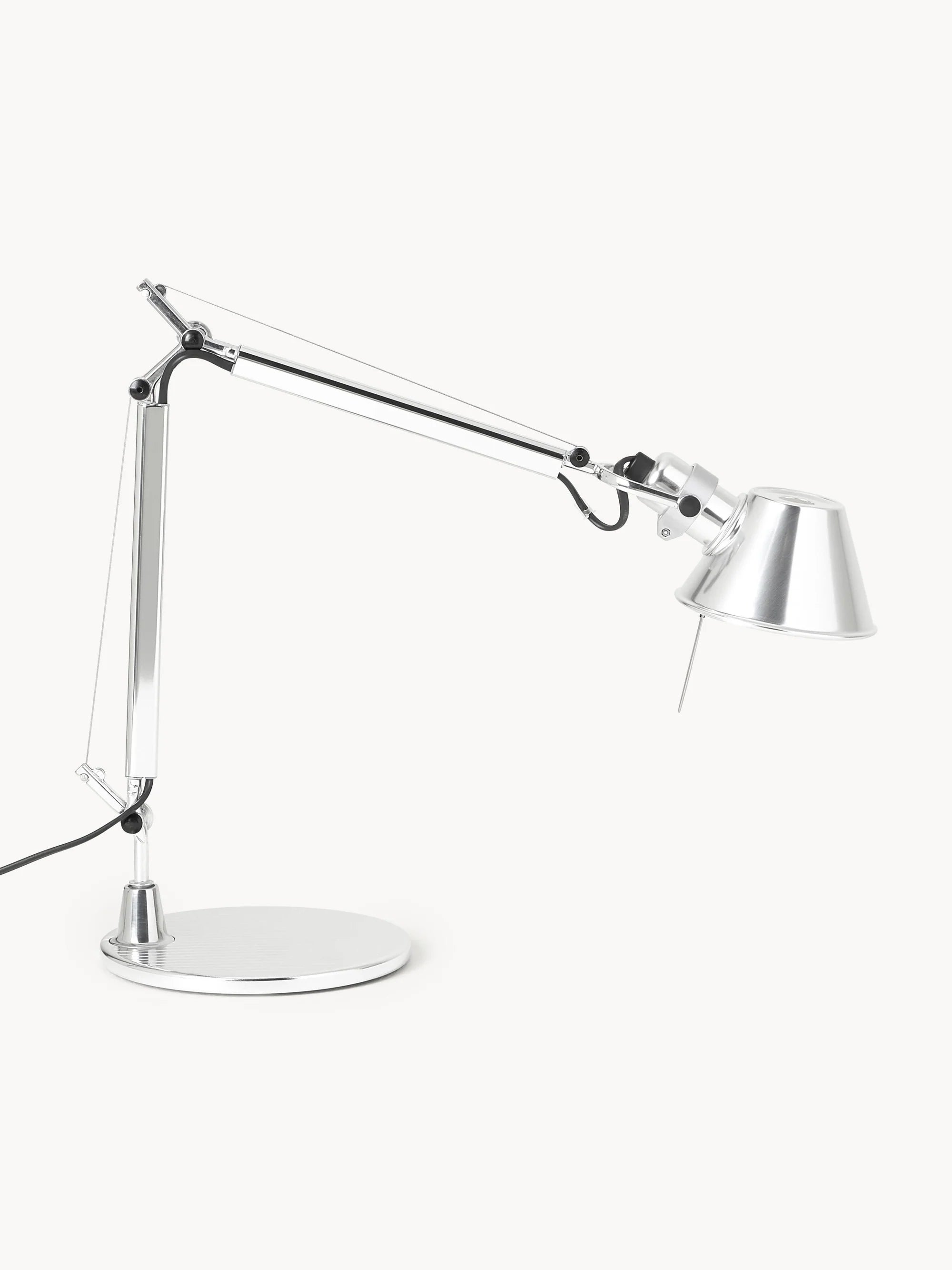 Verstelbare bureau lamp TOLOMEO MICRO glanzend zilver